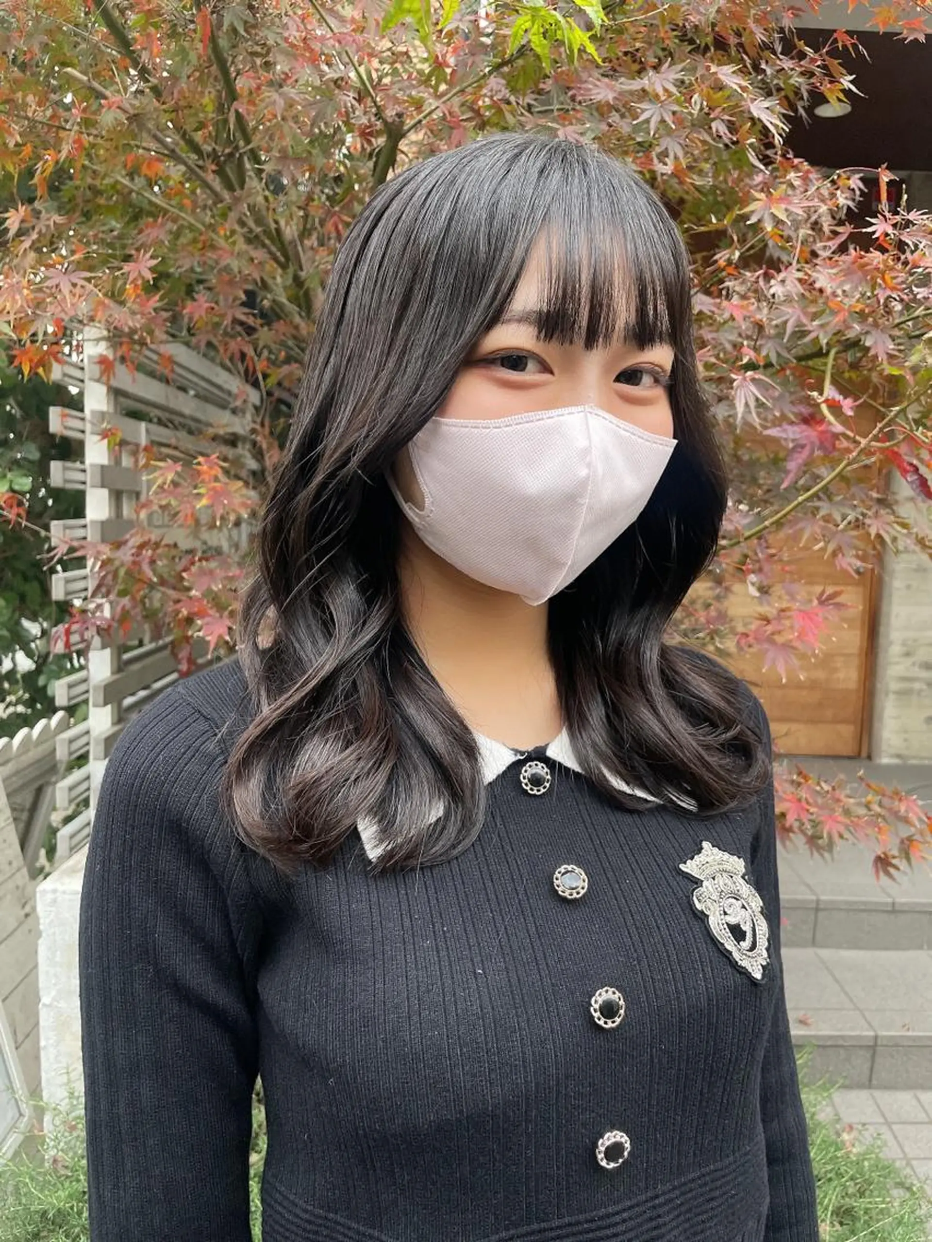 セミロング カラー カット ヘアカラー トリートメント 顔周りカット× 髪質改善【リョウ】のヘアスタイル