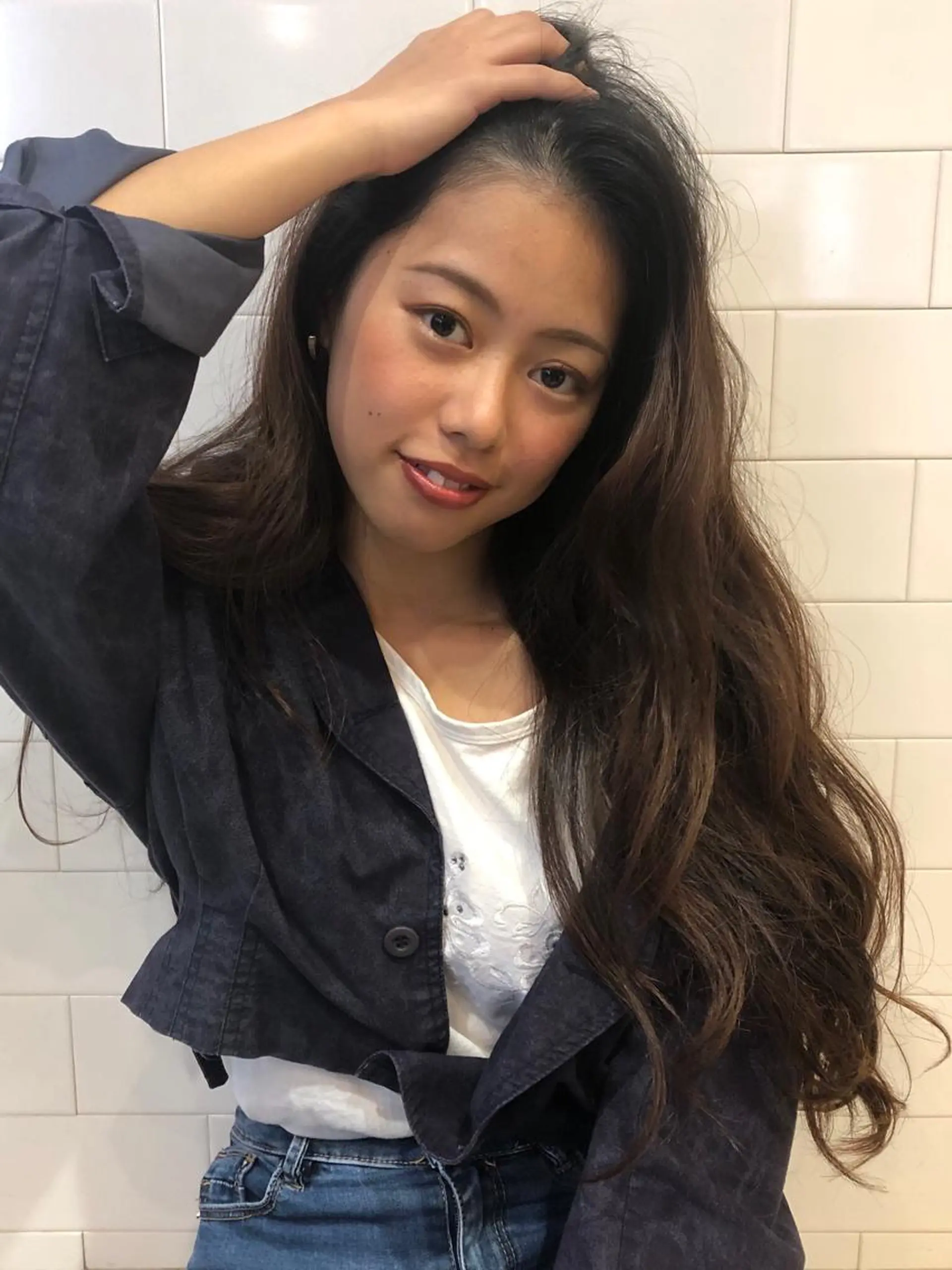 ロング あらい まさえのヘアスタイル