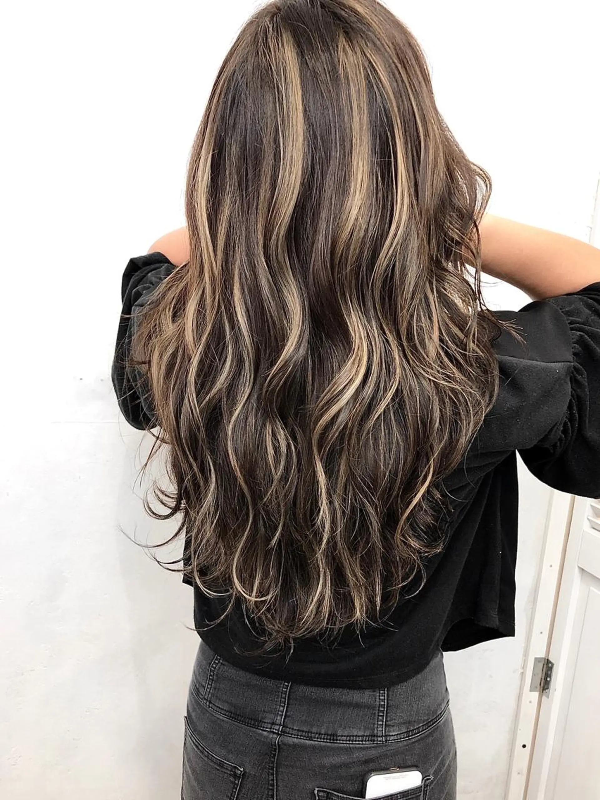 ロング カラー タナカ タクヤのヘアスタイル