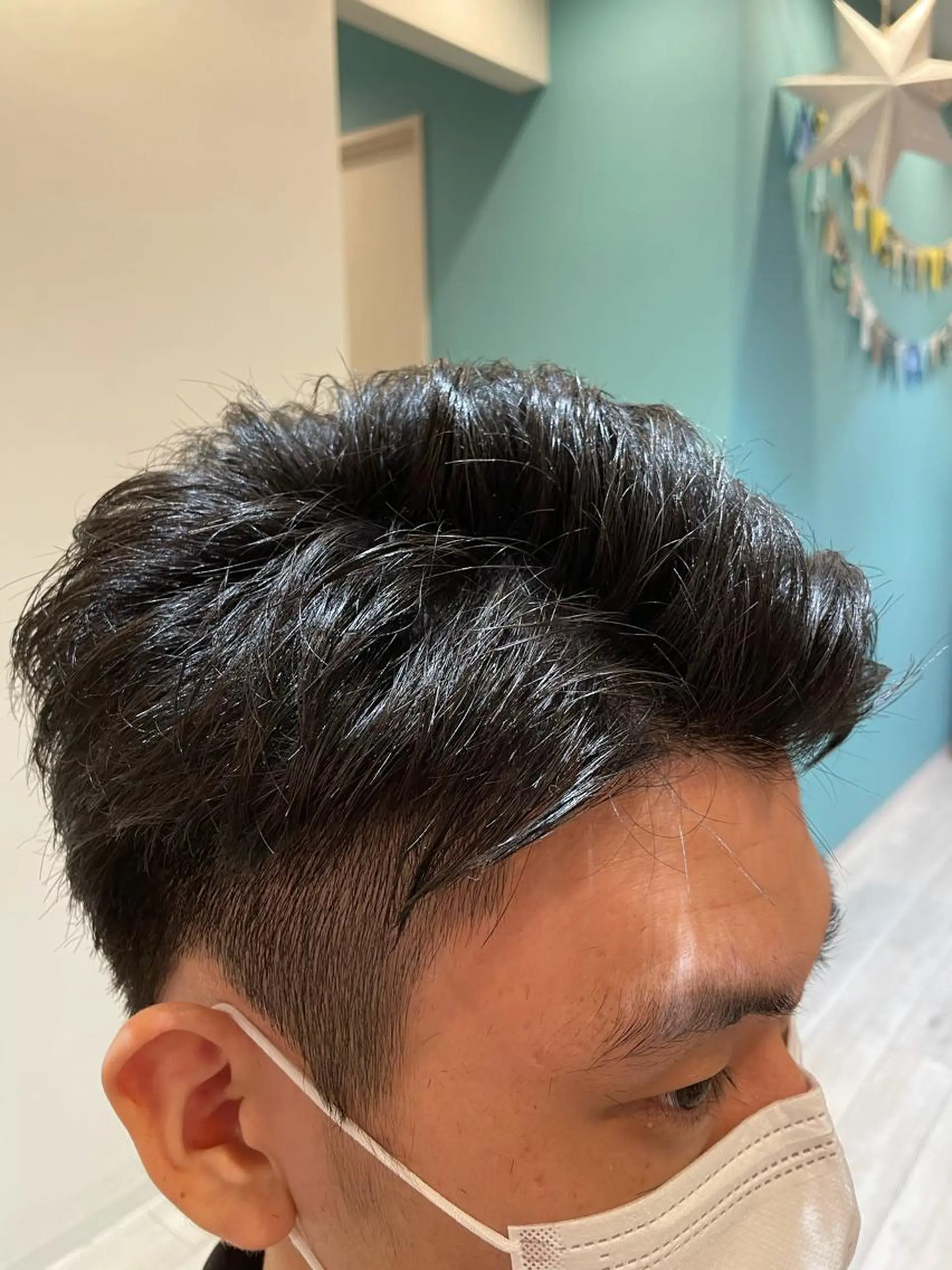 メンズ アップバング Lian山田 駿のヘアスタイル