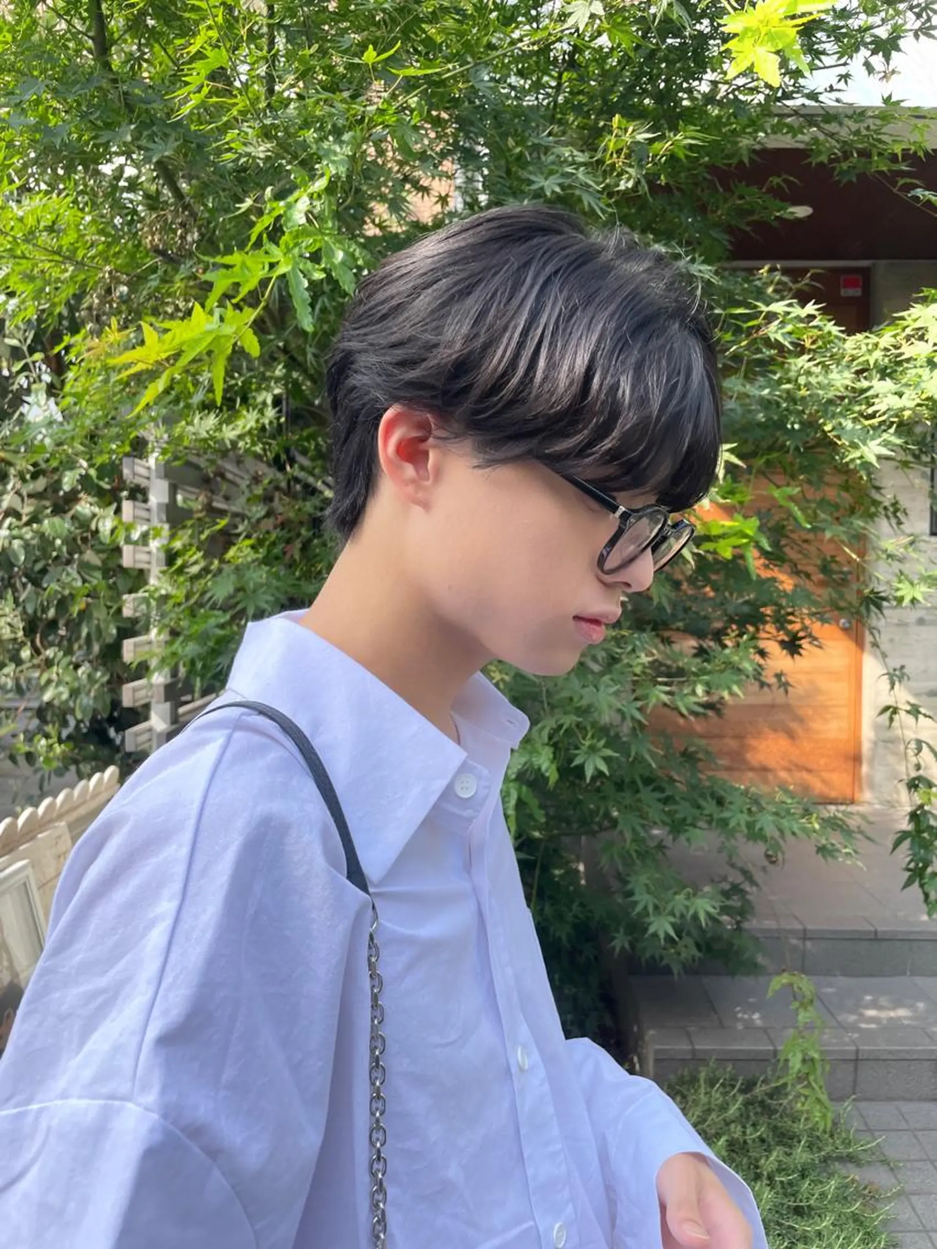 ショート カラー カット ヘアカラー トリートメント 顔周りカット× 髪質改善【リョウ】のヘアスタイル