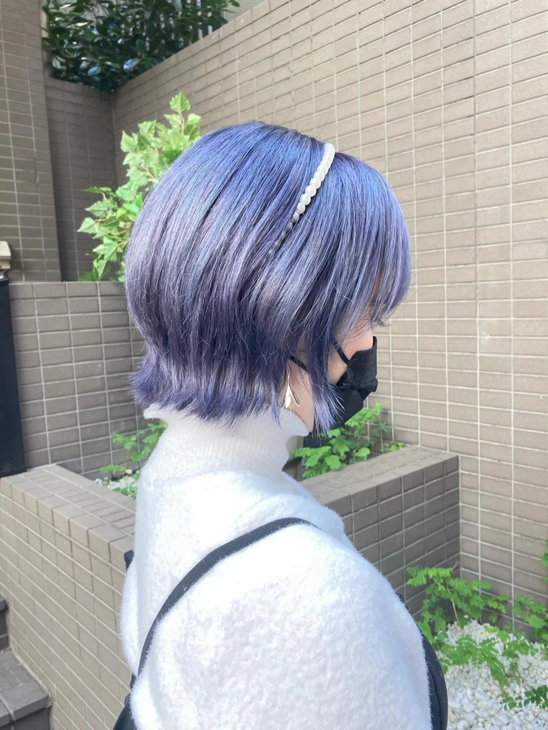 ショート カラー ヘアアレンジ グレージュ ラベンダーカラー ラベンダーグレージュ ラベンダーグレー ショートヘア カット ヘアカラー 🧶ブリーチカラー TERU🧶の眉毛・アイブロウイメージ