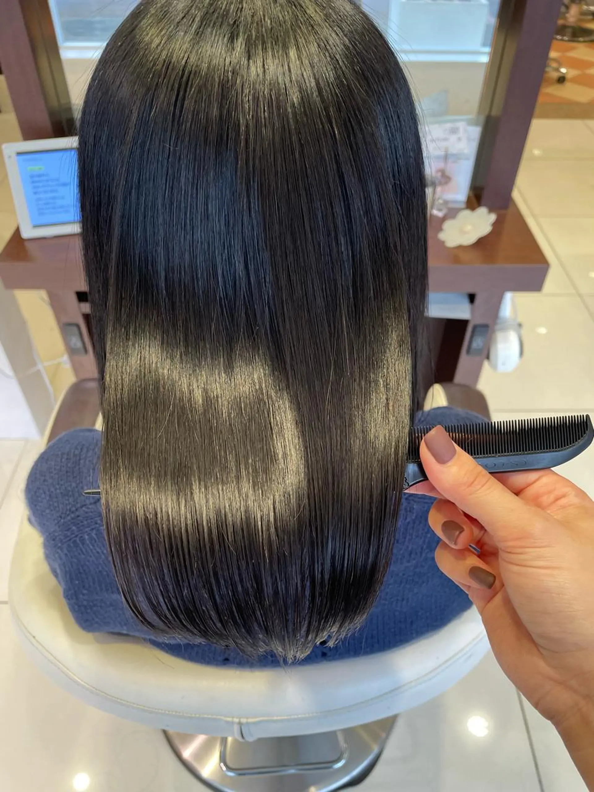 ミディアム カラー パーマ ヘアアレンジ EARTH長岡店🩵 石原莉穂のヘアスタイル