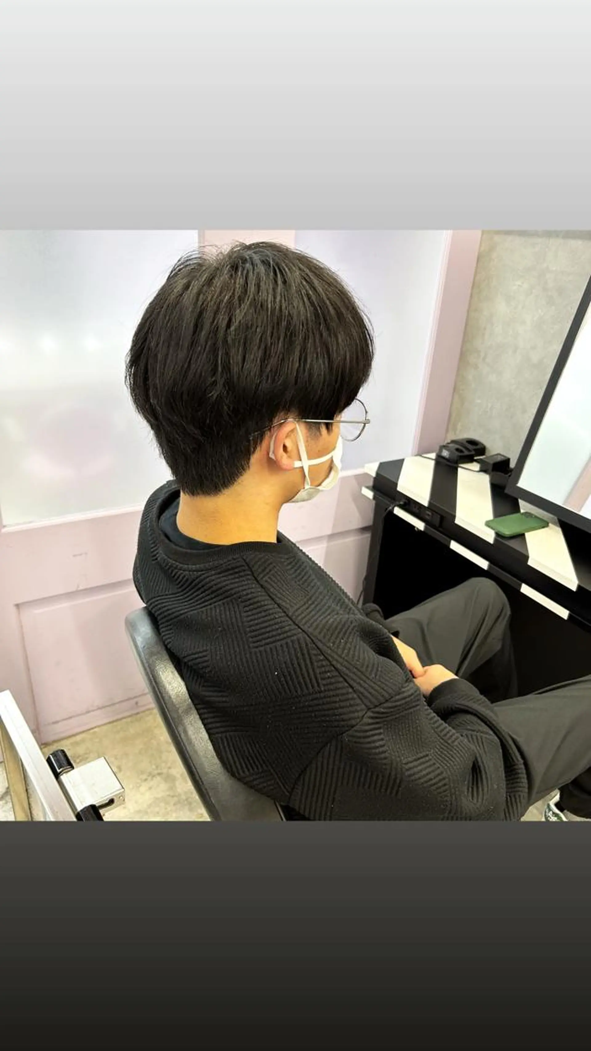メンズ 縮毛矯正・髪質改善 特化 出納 直起のヘアスタイル