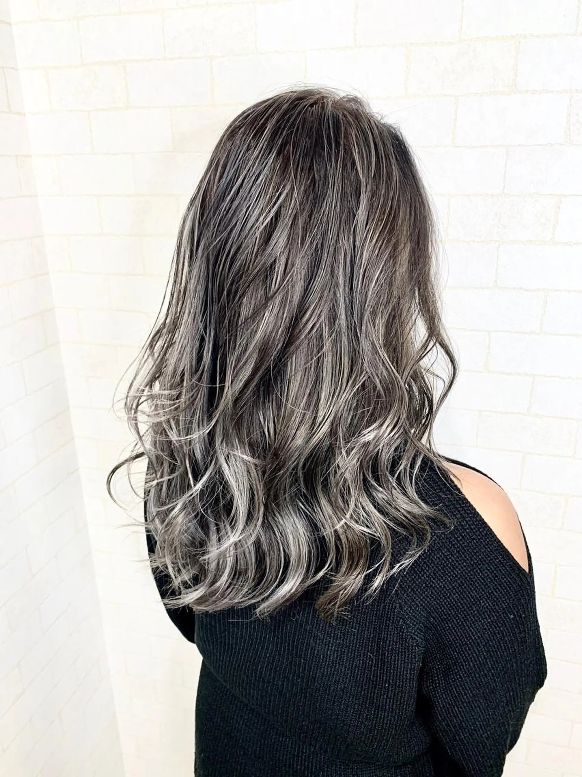 セミロング カラー 神野 雅樹のヘアスタイル