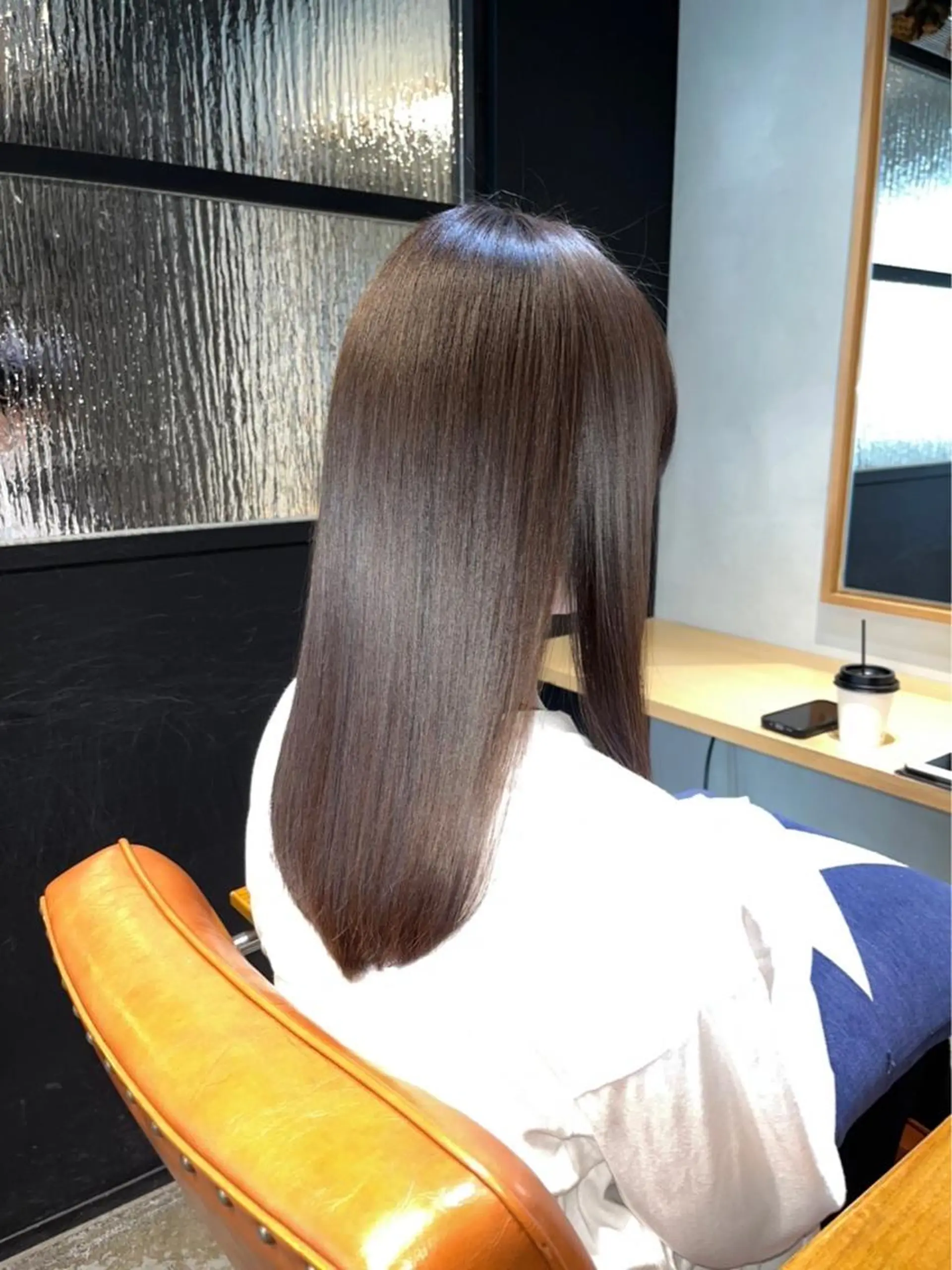 セミロング 🫧透明感カラー🫧 ロン毛美容師のヘアスタイル