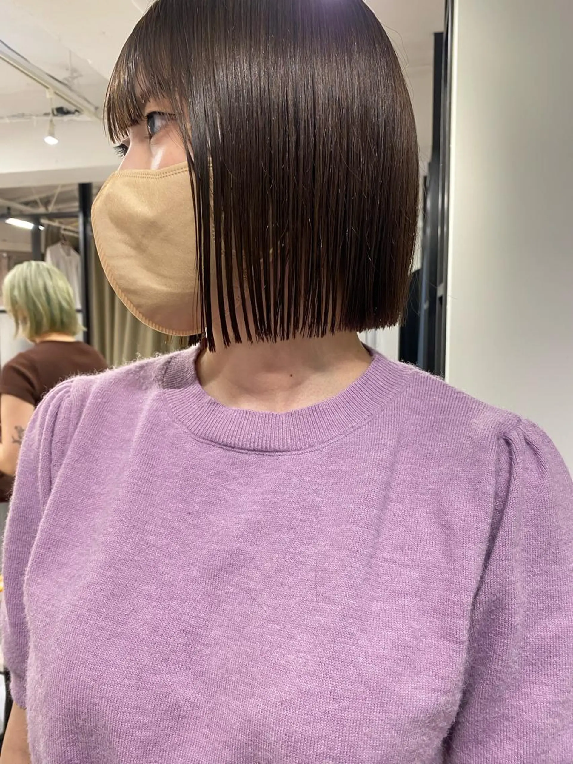 ショート カラー カット ヘアカラー トリートメント センターパート/ 暖色カラーayuのヘアスタイル