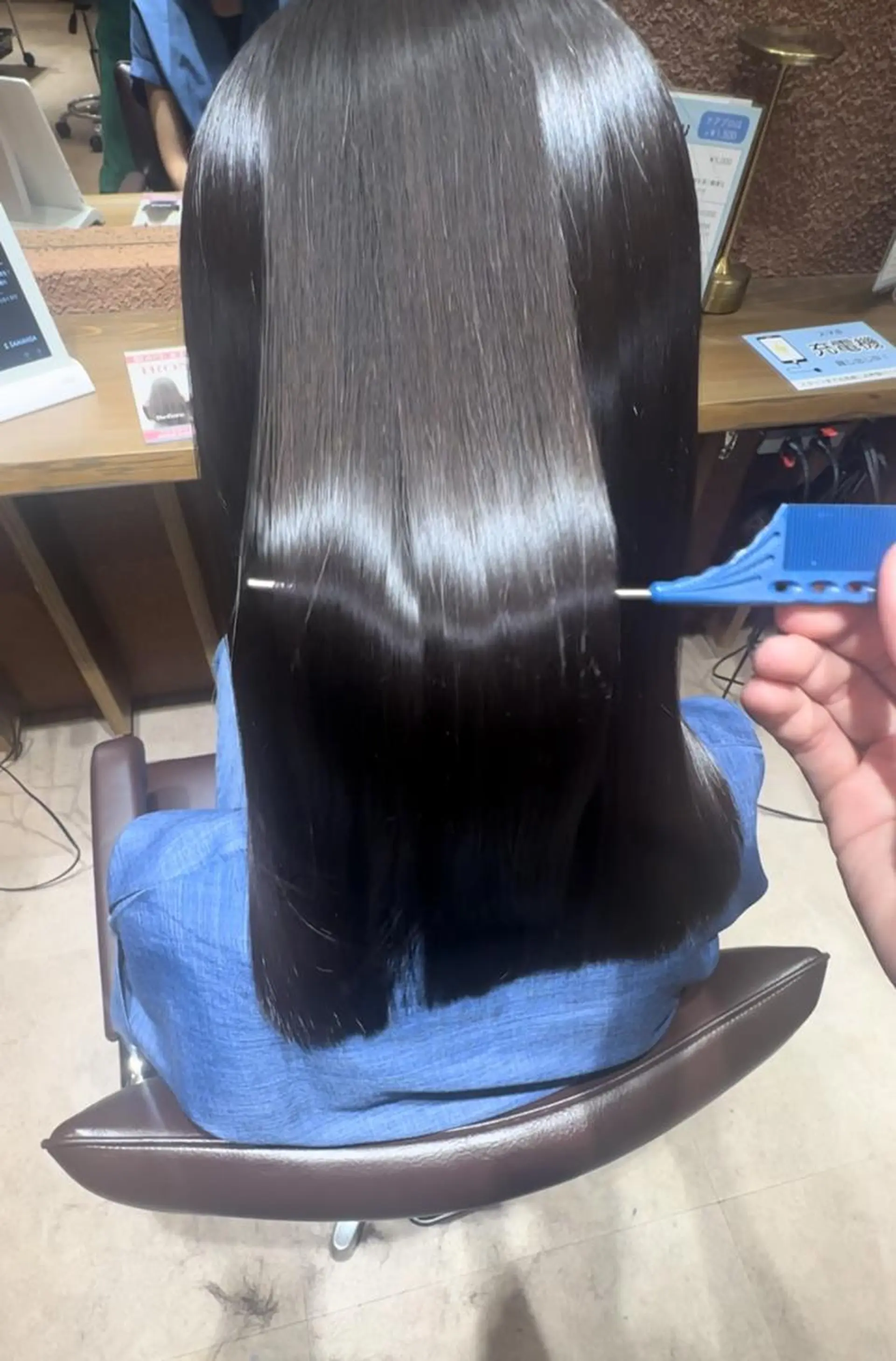 ミディアム 髪質改善 縮毛矯正 トリートメント カット 縮毛矯正 トリートメント lafithhair sunny 淡路店のヘアスタイル