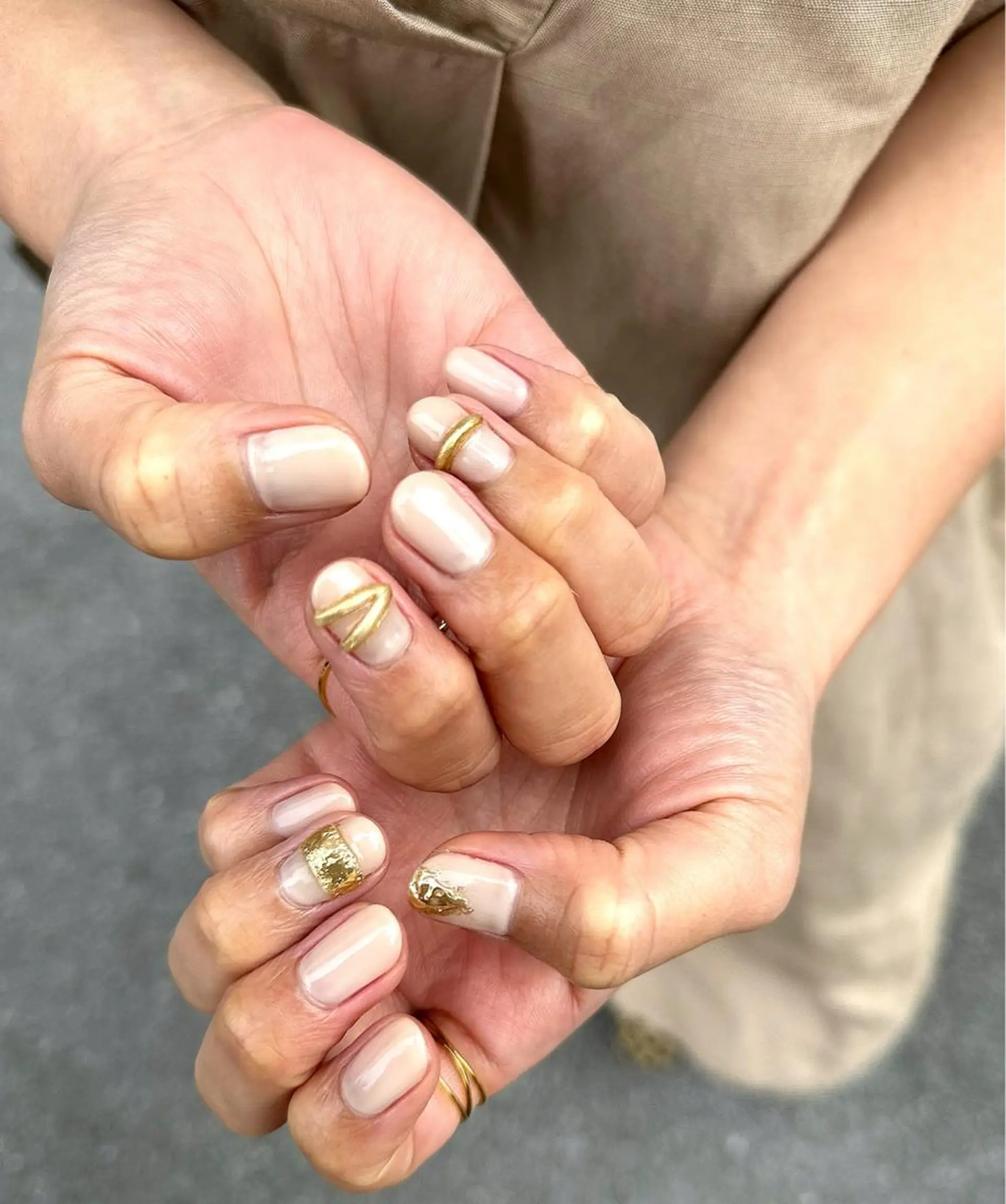 ネイル ミラーネイル シンプルネイル nail campのネイルデザイン