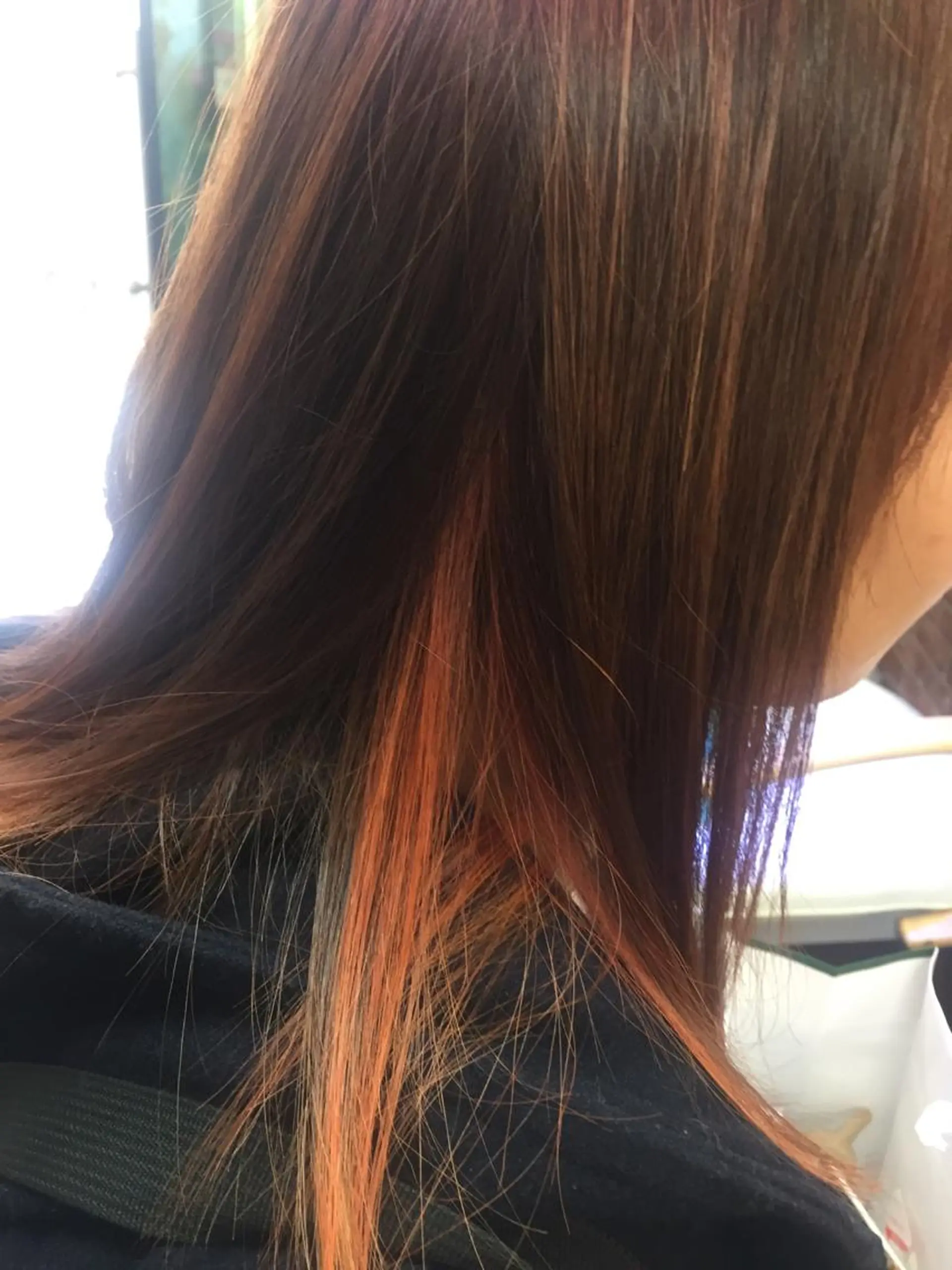 セミロング カラー 桧山 真のヘアスタイル