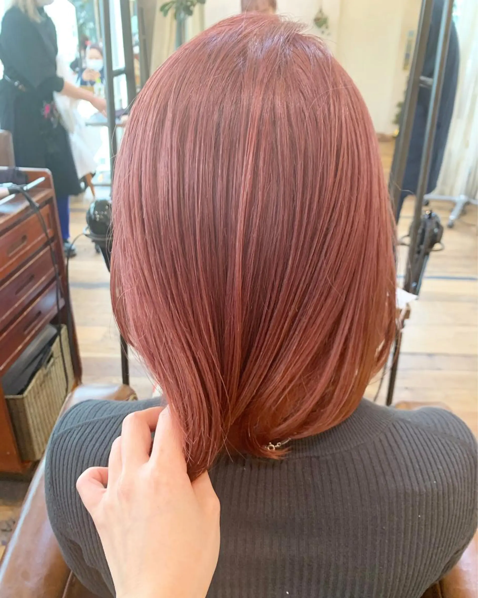 ミディアム メンズ／パーマ ／レディース髪質改善のヘアスタイル