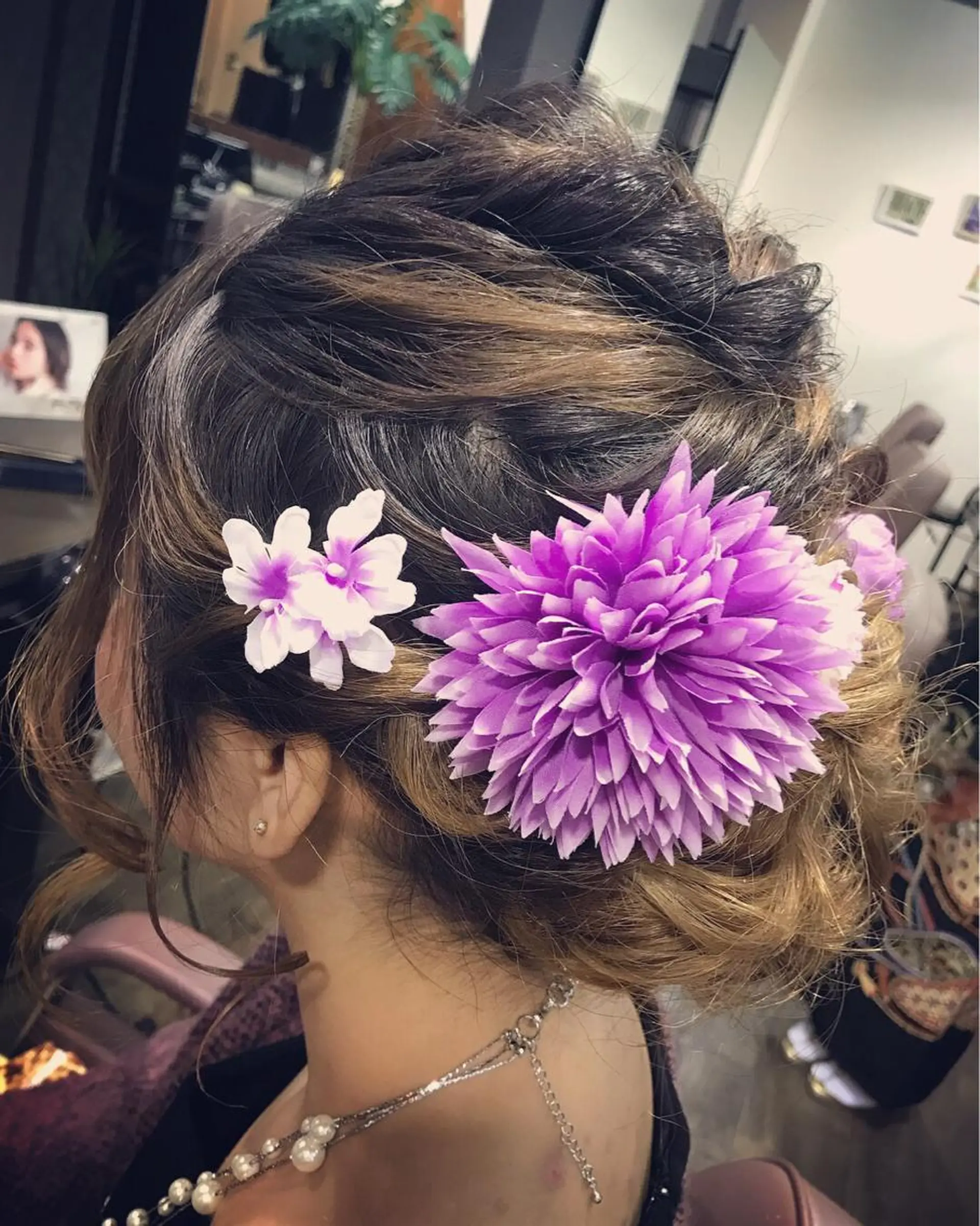 ミディアム ヘアアレンジ ヘアセット pep natsumiのヘアスタイル