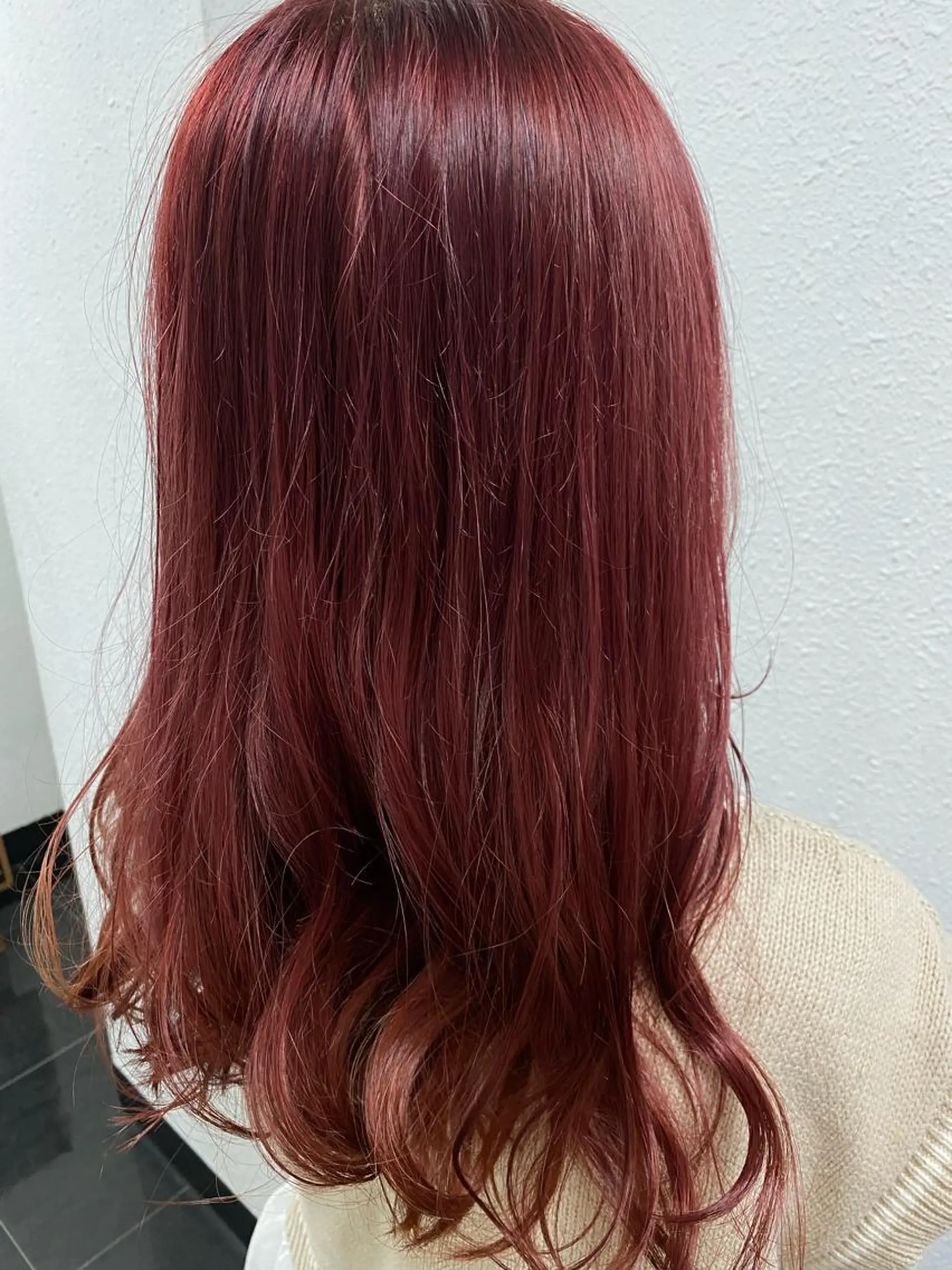 カラー ブリーチ ピンクカラー 樫崎 遼のヘアスタイル
