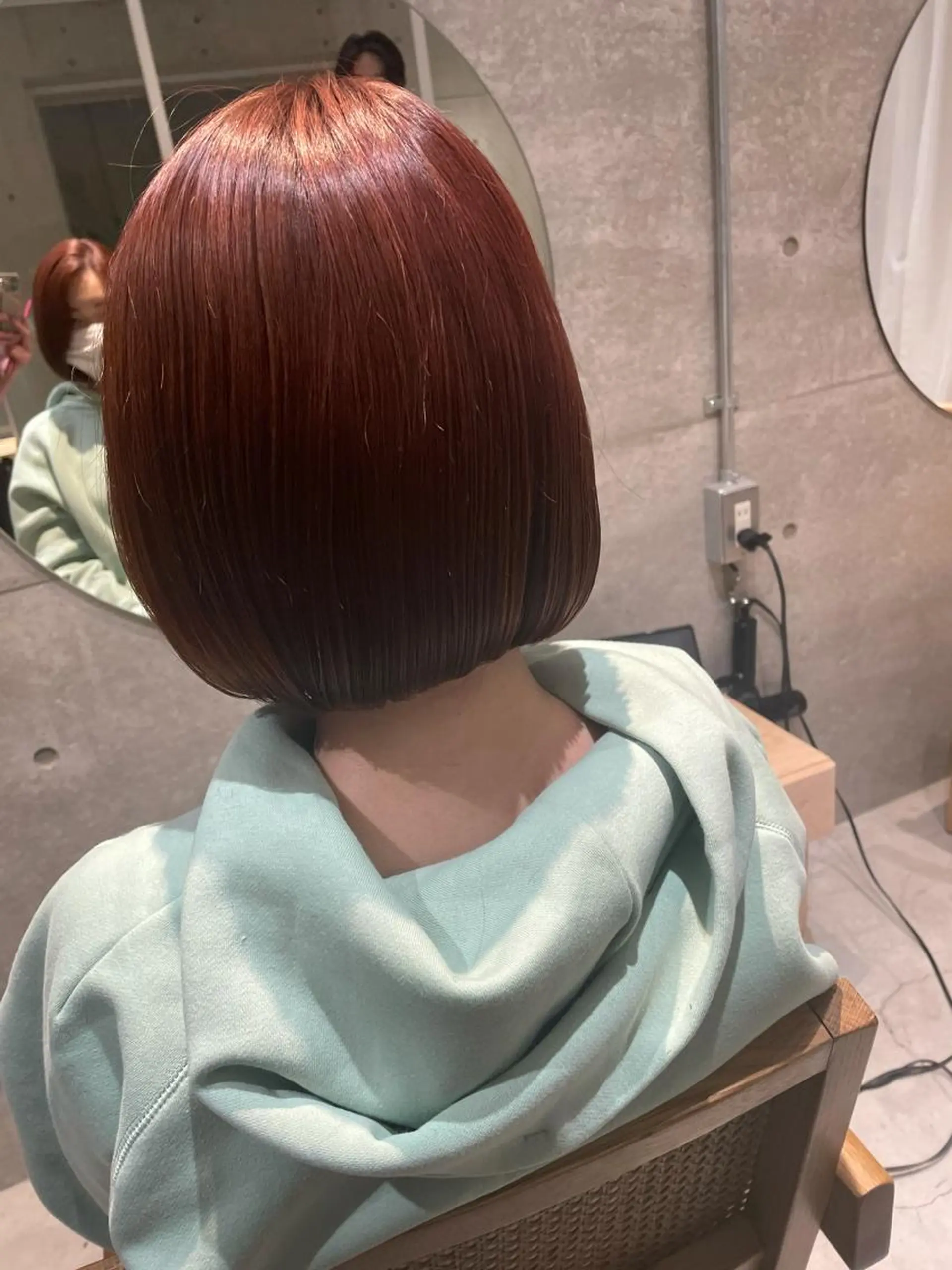 ショート ピンクブラウン レイヤーカット🎀 kanaのヘアスタイル