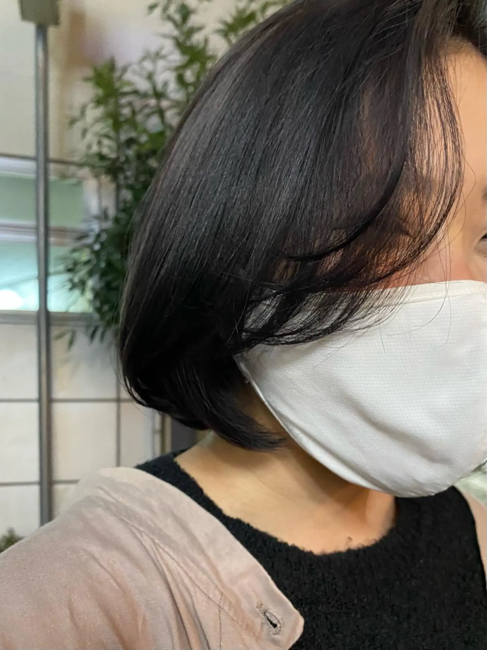 ショート BROWN所属・ケアストレート ハナシロミサキのヘアスタイル