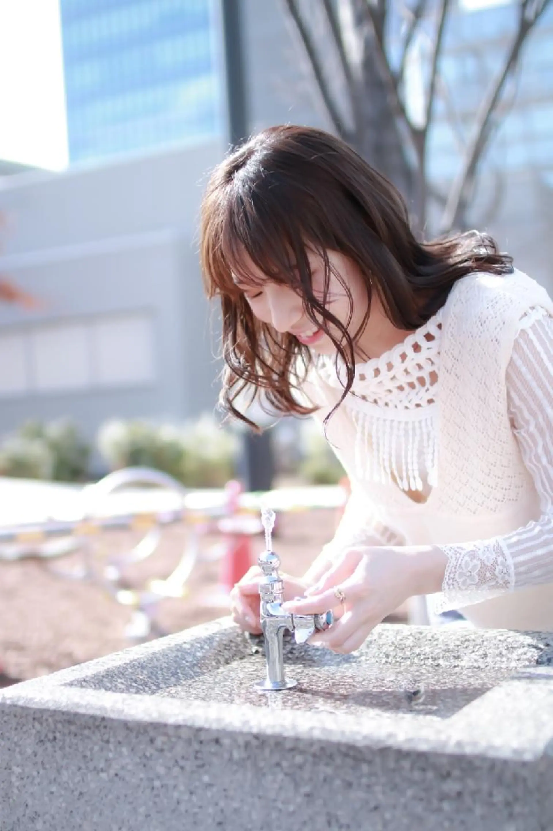 セミロング カラー Roji 米田 真一のヘアスタイル