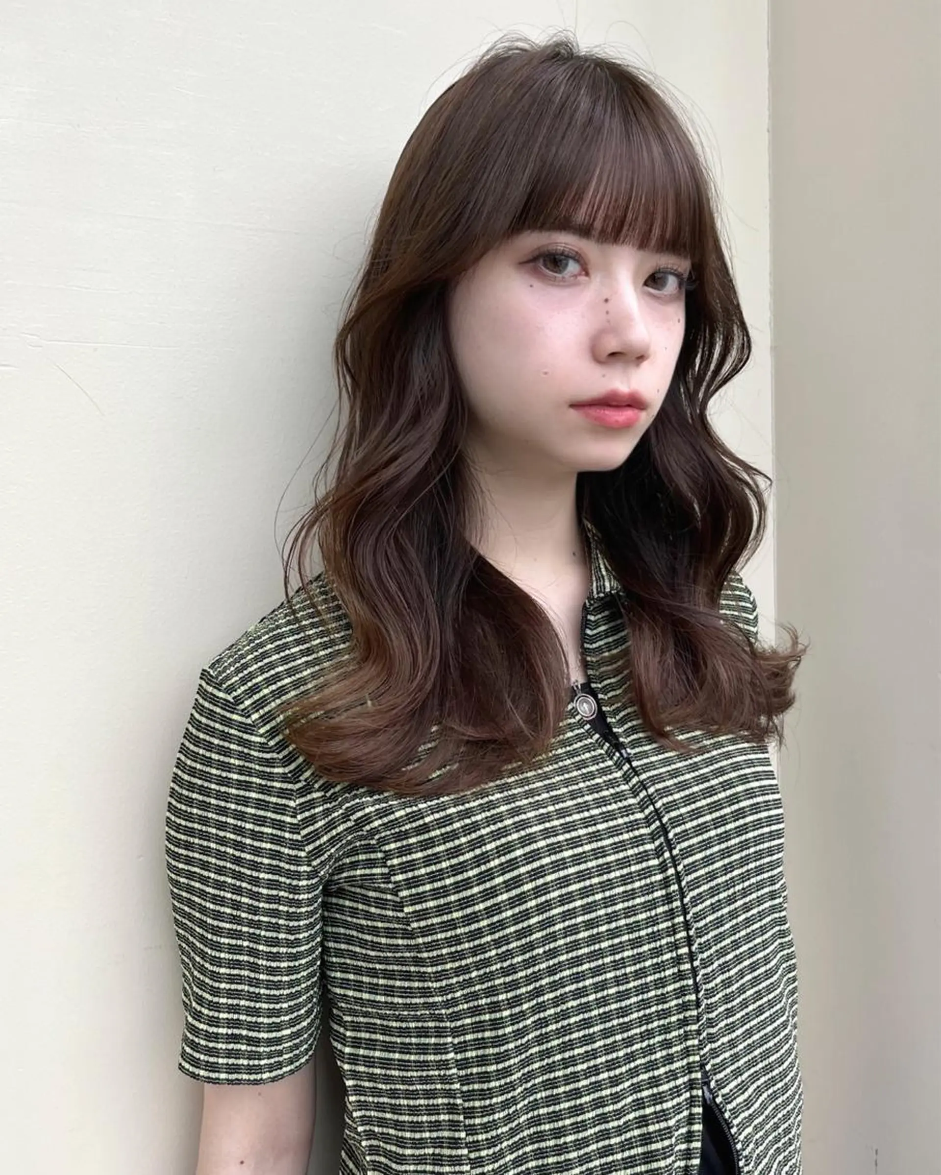 セミロング カラー くびれヘア レイヤー/顔周り /透明感🩶高橋大のヘアスタイル