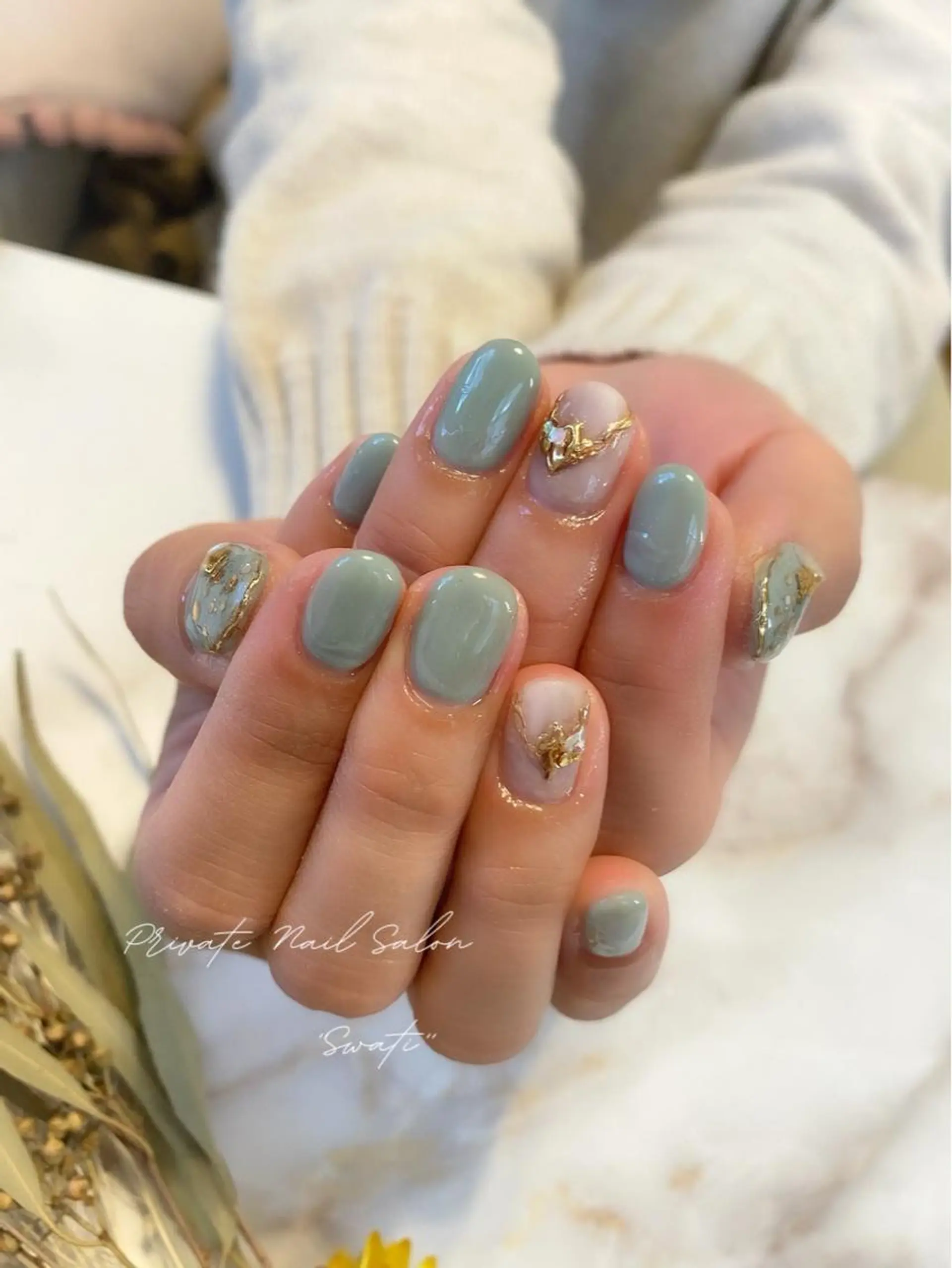 ネイル アートネイル オフィスネイル 春ネイル yuko （ネイリスト）のネイルデザイン