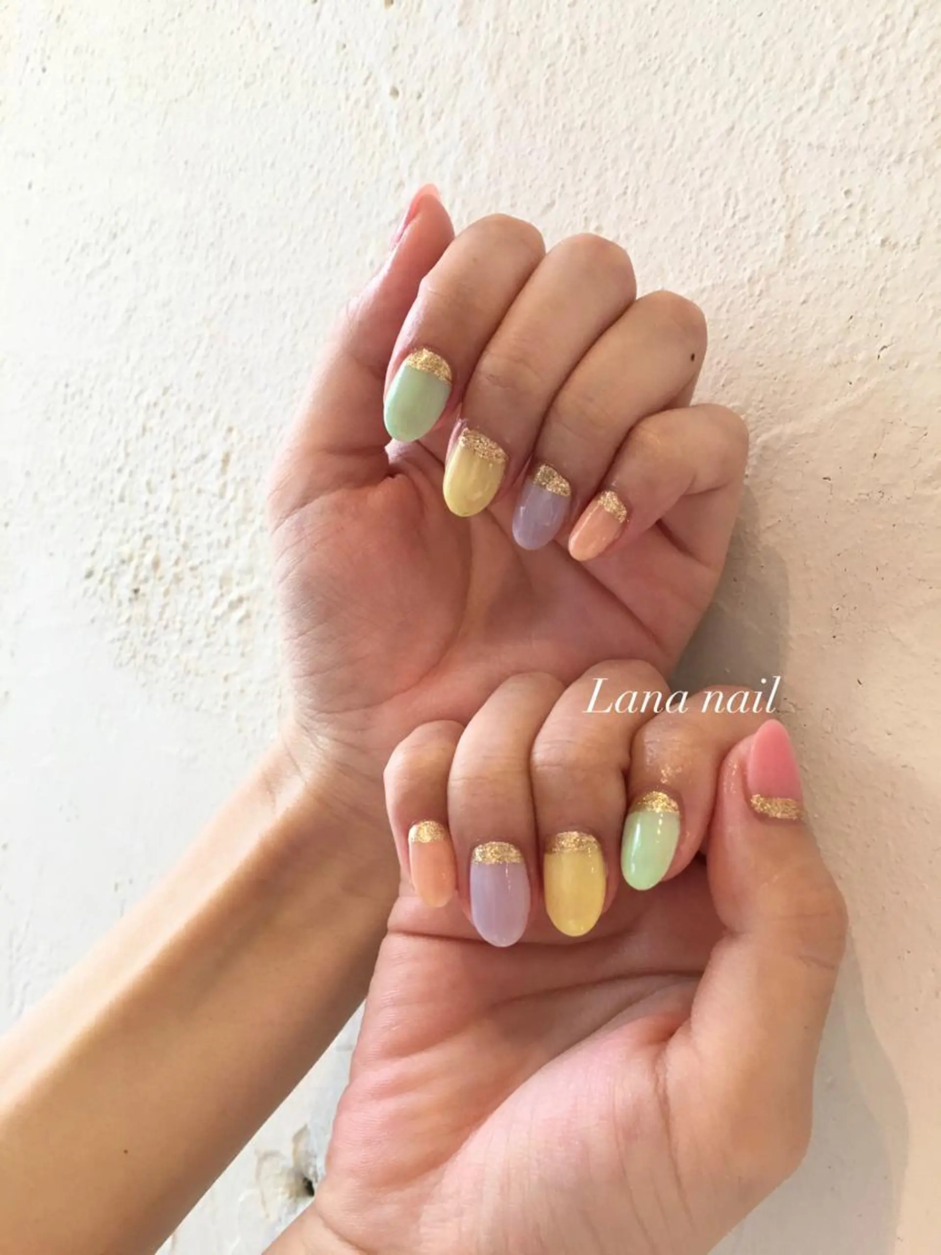 ネイル ラメ(グリッター) ハンドネイル Lana nailのネイルデザイン