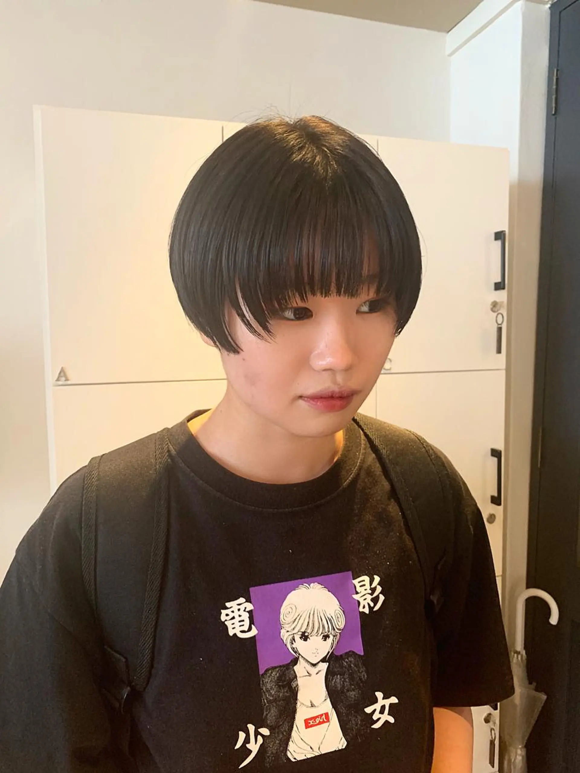 ショート カラー パーマ ヘアアレンジ メンズ キッズ ネイル マツエク・マツパ ショートヘア ショートネイル ウルフレイヤーカット /チヒロのヘアスタイル