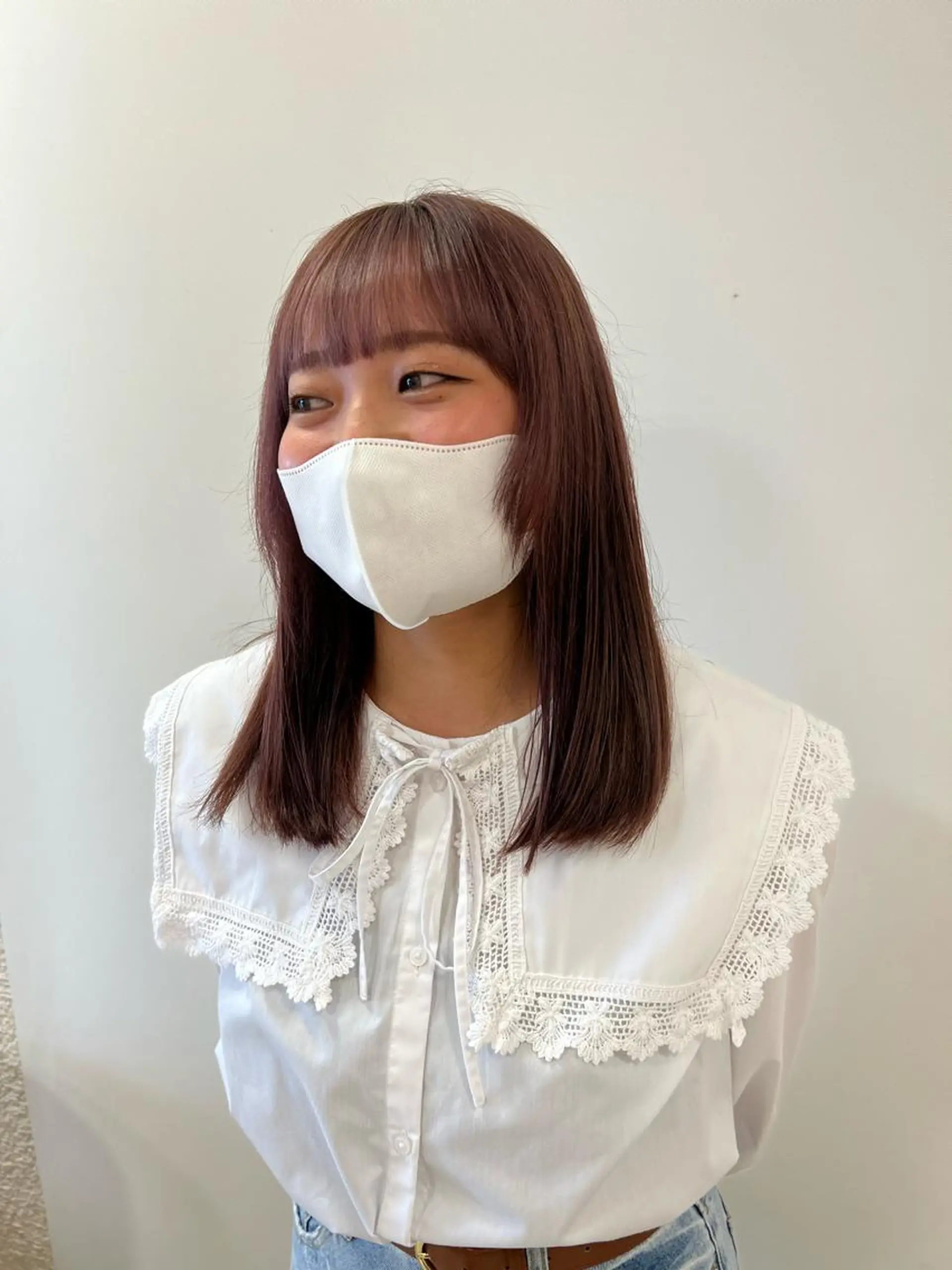 ミディアム カラー ヘアカラー トリートメント ヘアセット ハイトーン/ウルフ /レイヤー/坂野幸伸のヘアスタイル