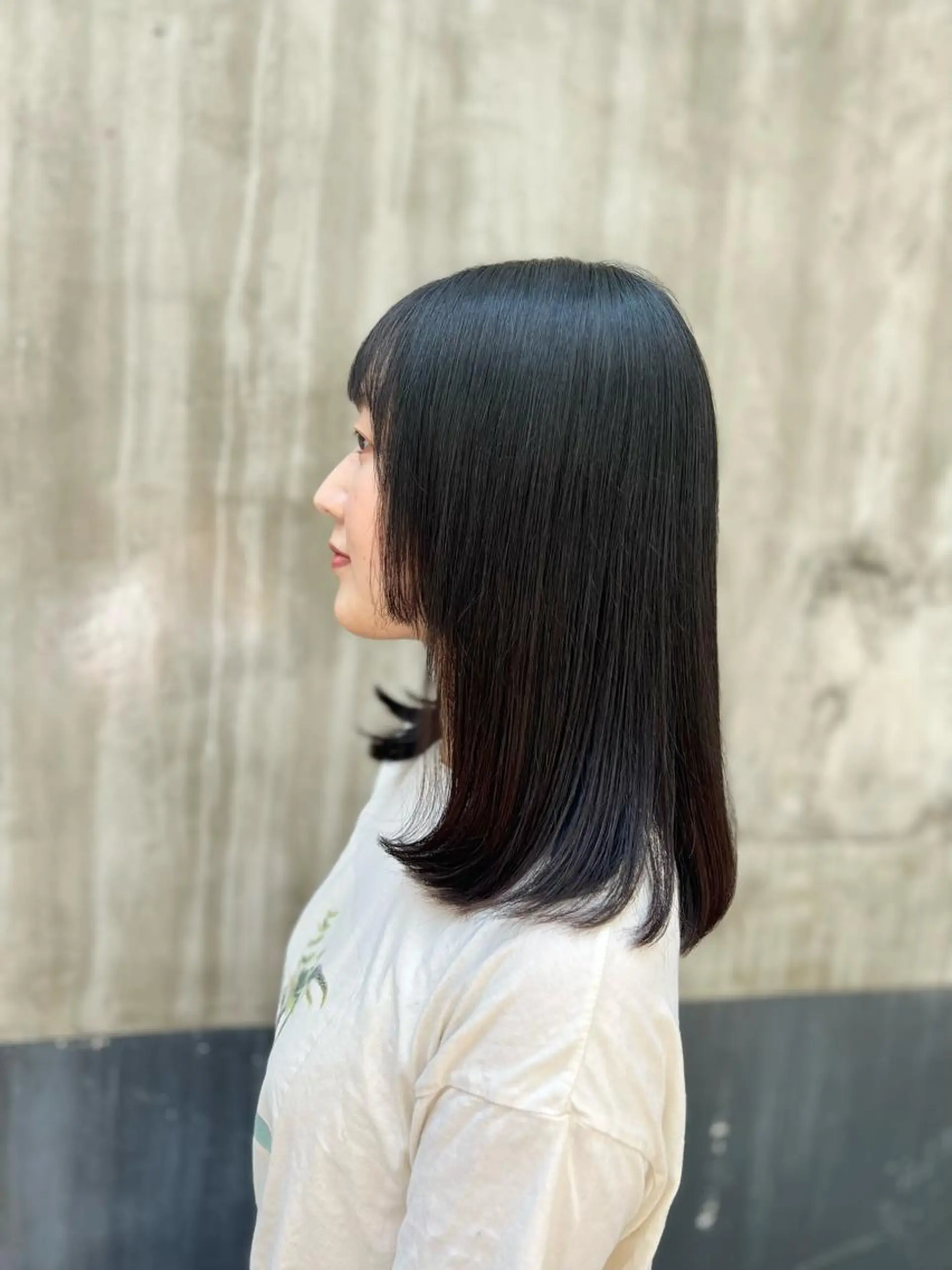 ミディアム 姫カット 縮毛矯正 🍇おぐら めぐみ🍇のヘアスタイル