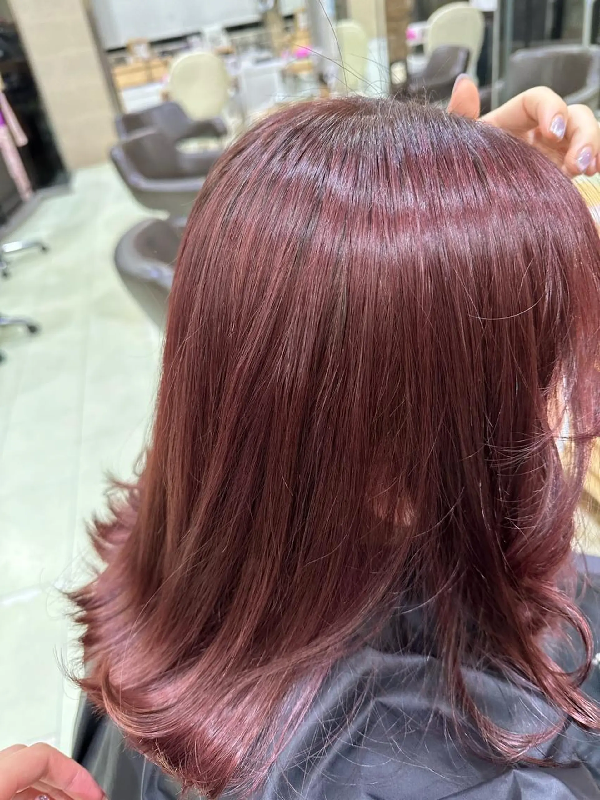 ミディアム カラー ヘアカラー トリートメント ヘッドスパ ヘアセット 🫧カット/パーマ /ネイル/かりん🫧のヘアスタイル