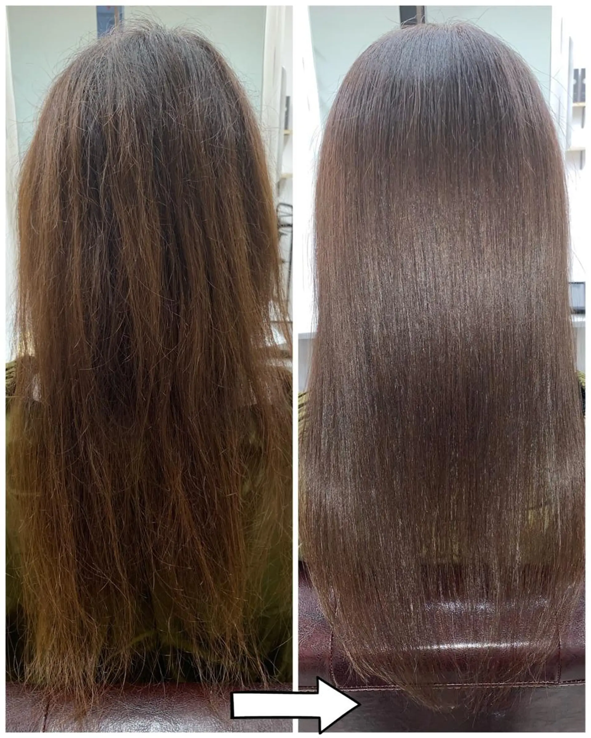 ロング カット 縮毛矯正 トリートメント アーレル 池袋のヘアスタイル