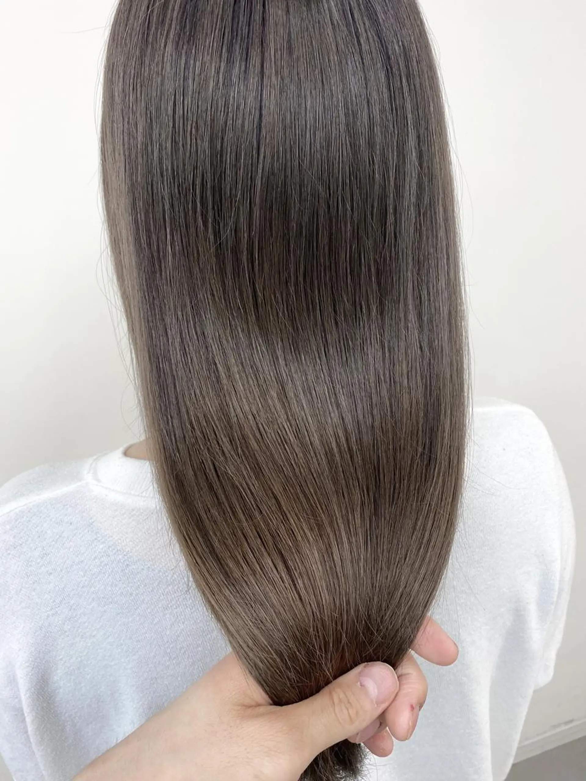 セミロング カラー グレージュ カット 縮毛矯正 トリートメント 丹羽 隼人/髪質改善 /韓国ヘア🇰🇷のヘアスタイル