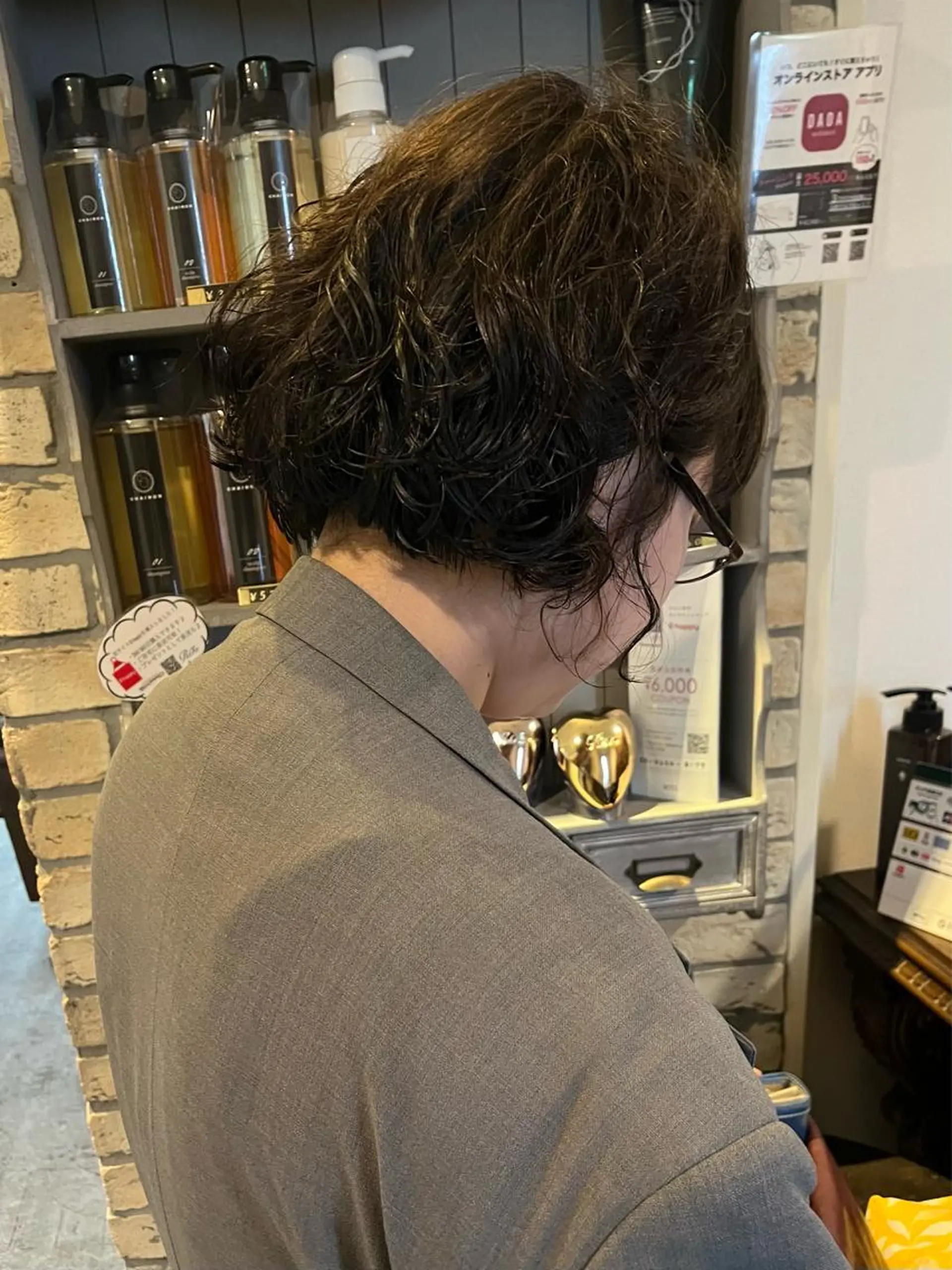 ミディアム カット パーマ ショートスタイル /tomo.のヘアスタイル