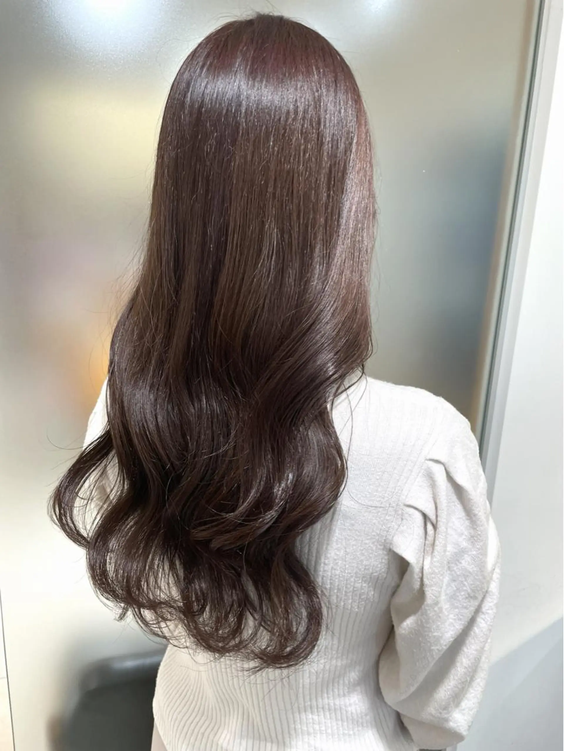 セミロング カラー ヘアカラー 佐藤 梨里花 ❤︎のヘアスタイル