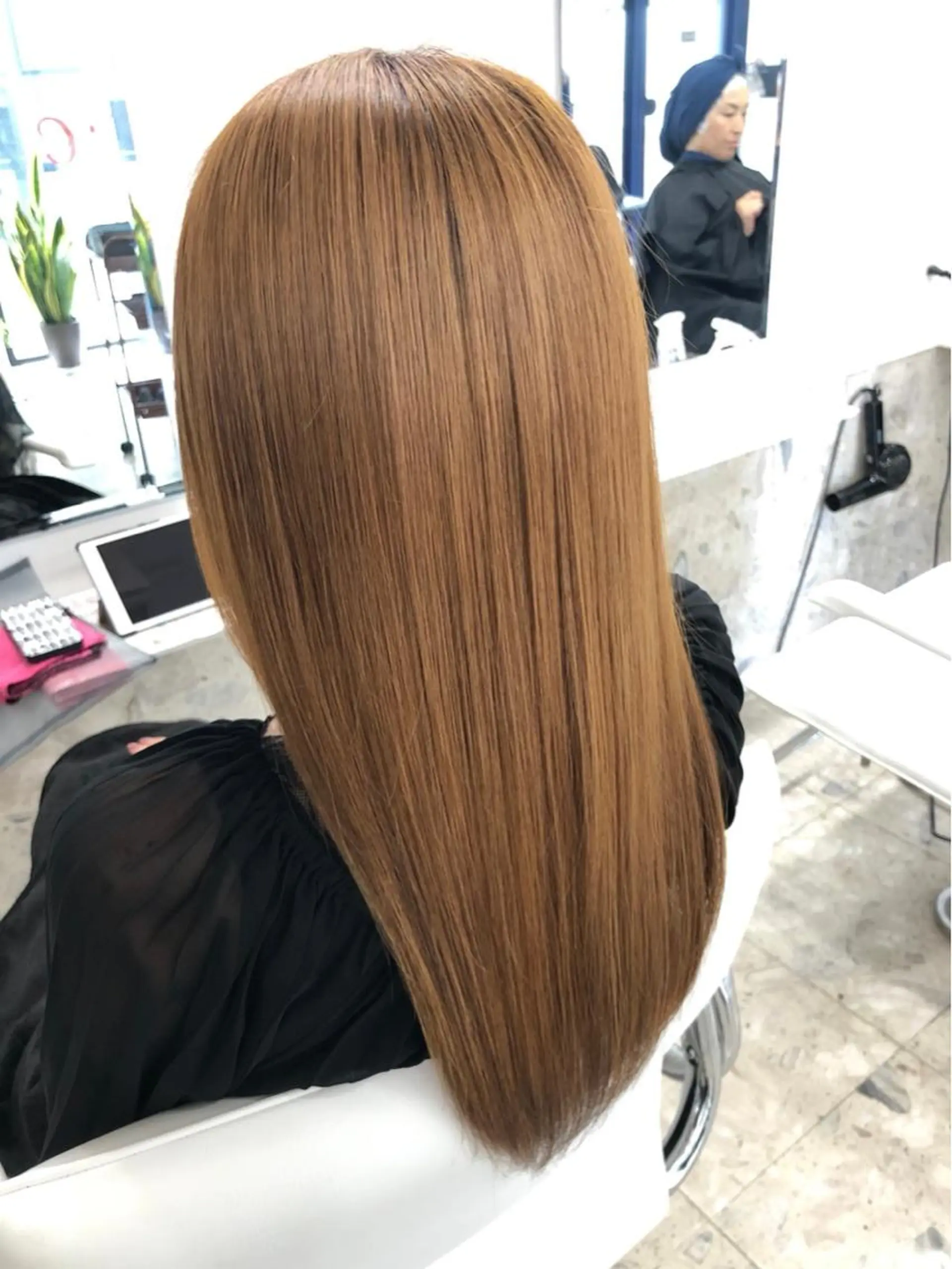 ロング カラー パーマ 縮毛矯正 相武台ショート特化 💐川崎希💐のヘアスタイル