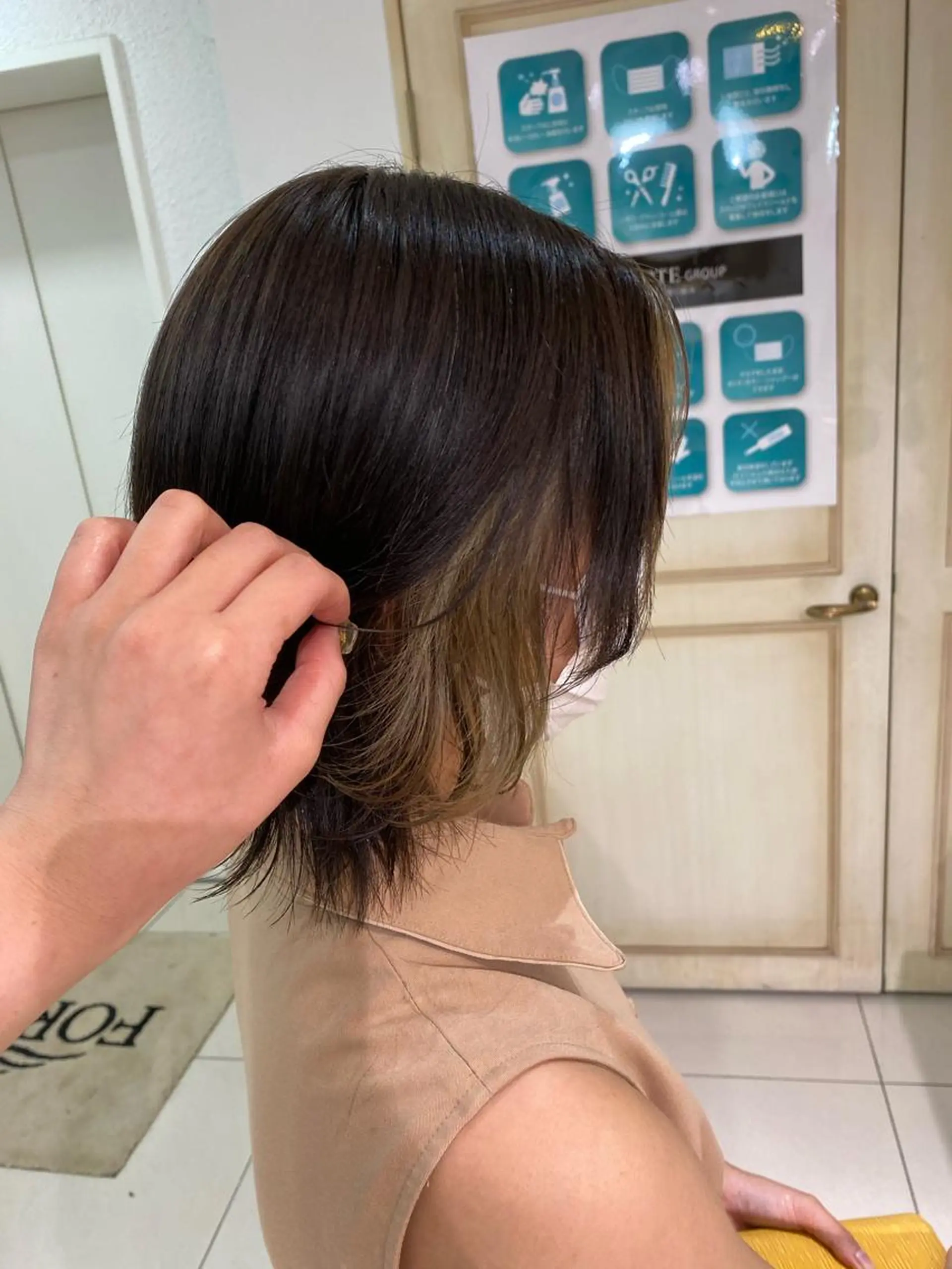 ショート ヘアアレンジ 透明感カラー 古山 結季🌙🖤のヘアスタイル