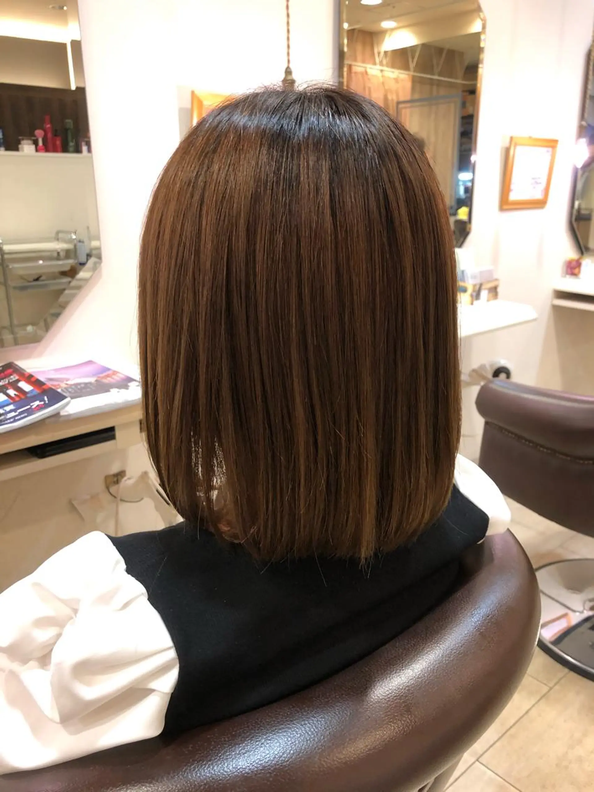 ミディアム パーマ 森澤 一也のヘアスタイル