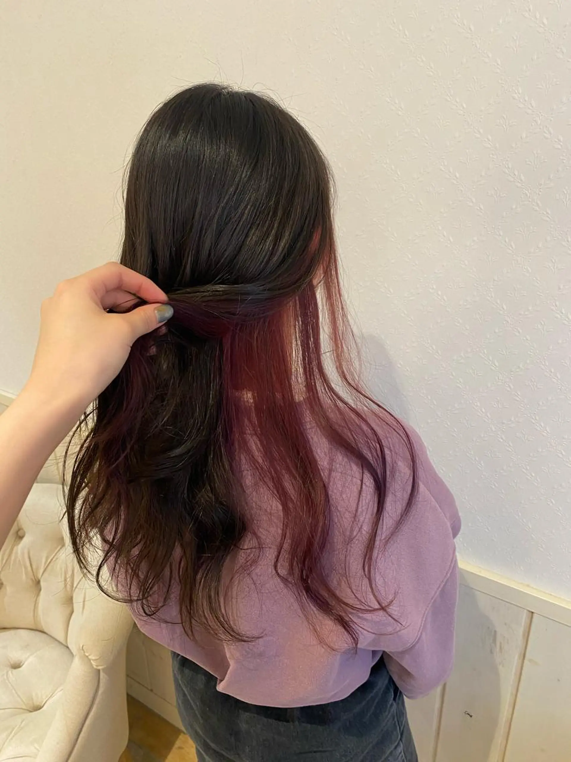 ロング カラー ヘアカラー 宮内 真乃のヘアスタイル