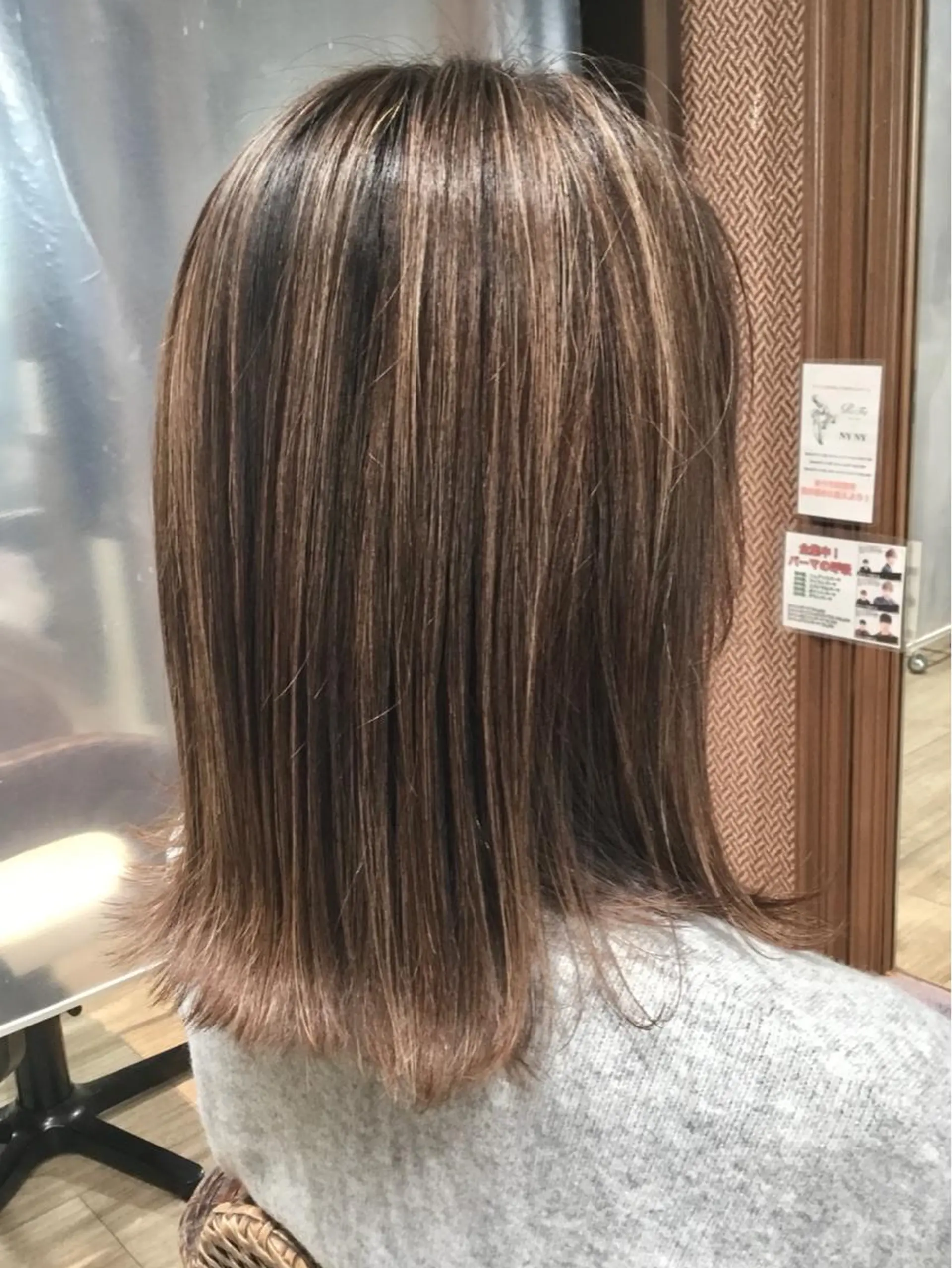 ミディアム カラー ハイライトカラー ハイライト 髪質改善特化KIZU /艶髪研究（京都）のヘアスタイル