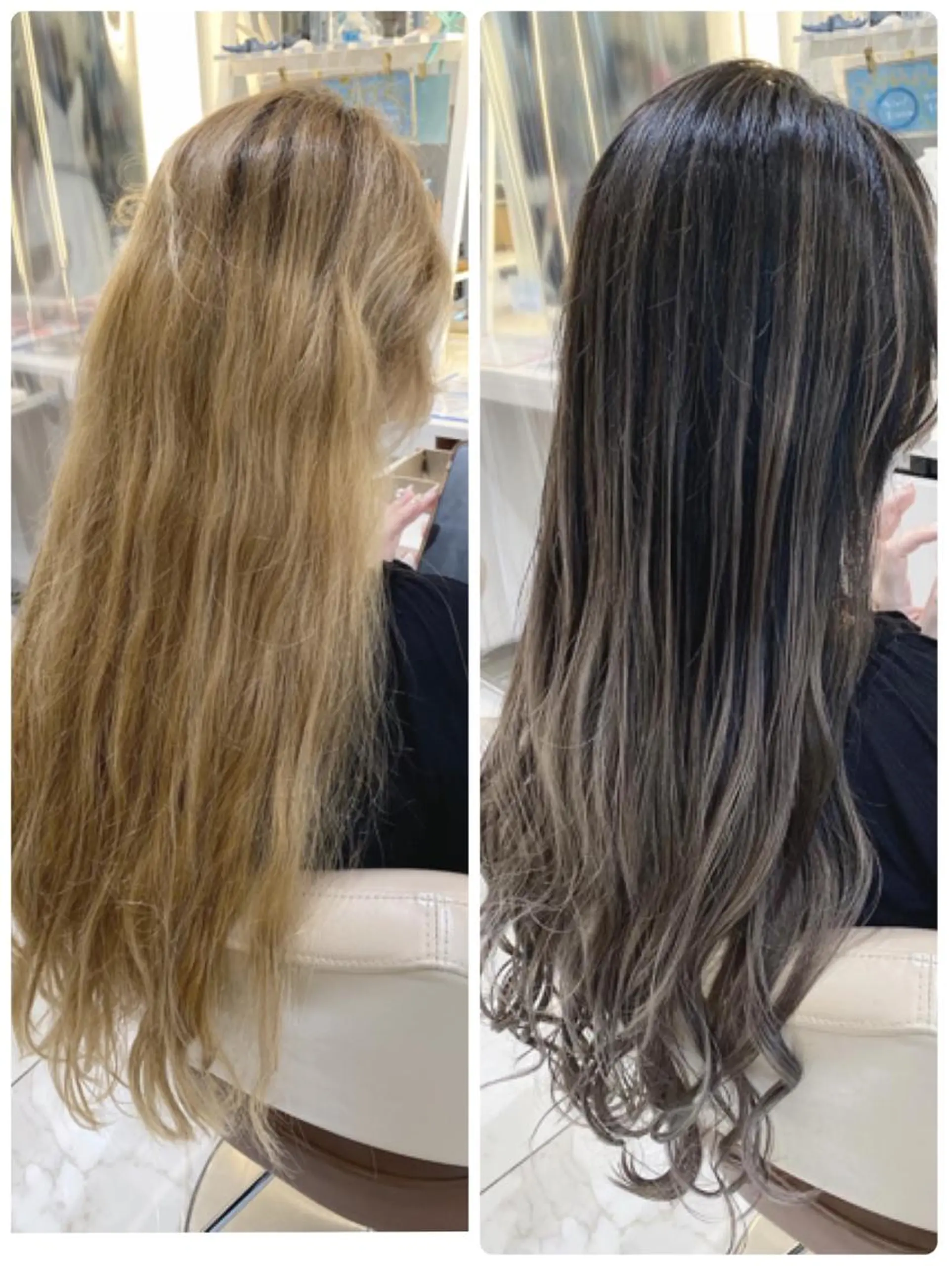 ロング カラー カット ヘアカラー 山崎俊輔/髪質改善 /バレイヤージュのヘアスタイル