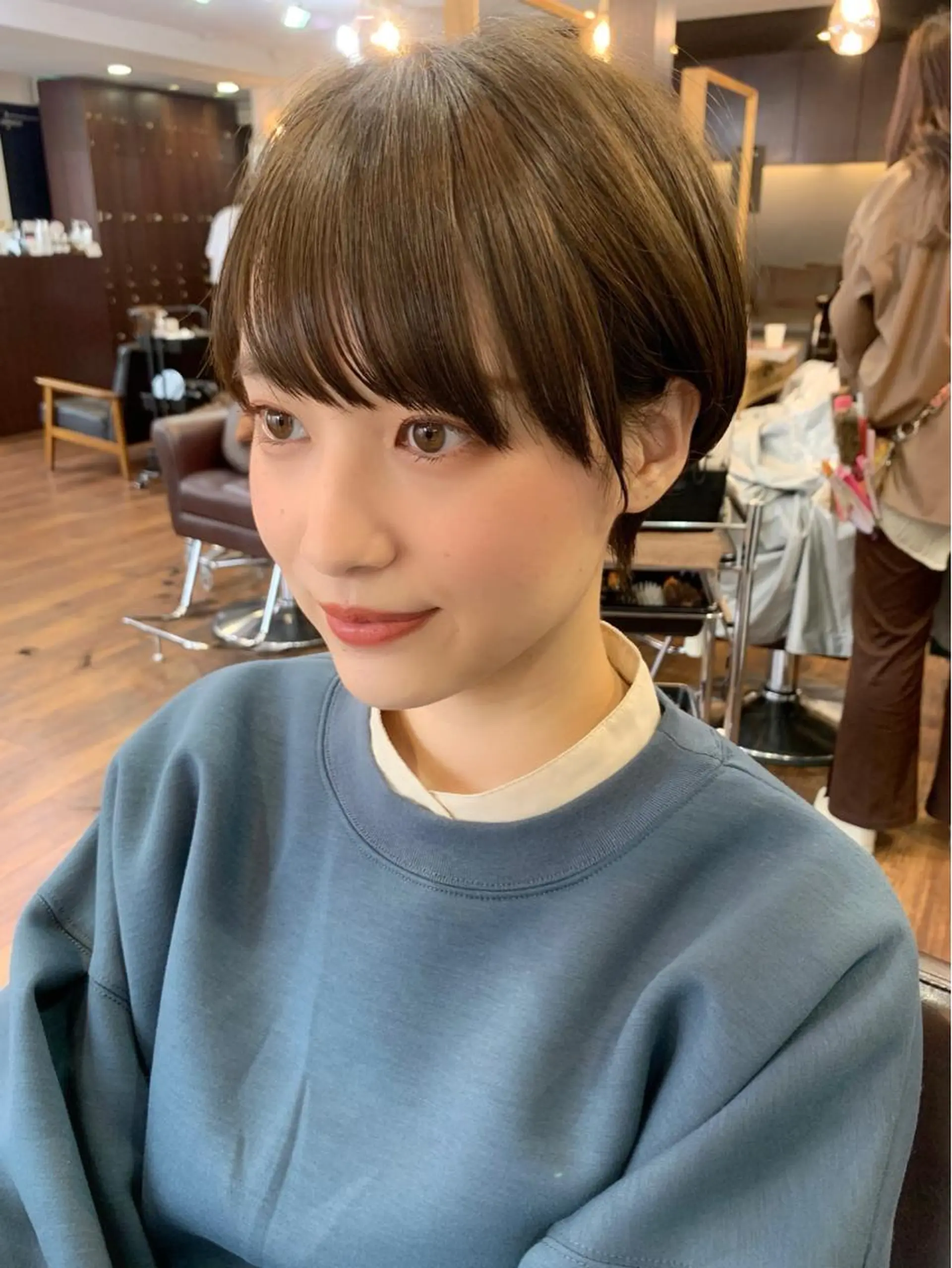 ショート カラー 縮毛矯正/ショート/ レイヤー/畑中正敏のヘアスタイル