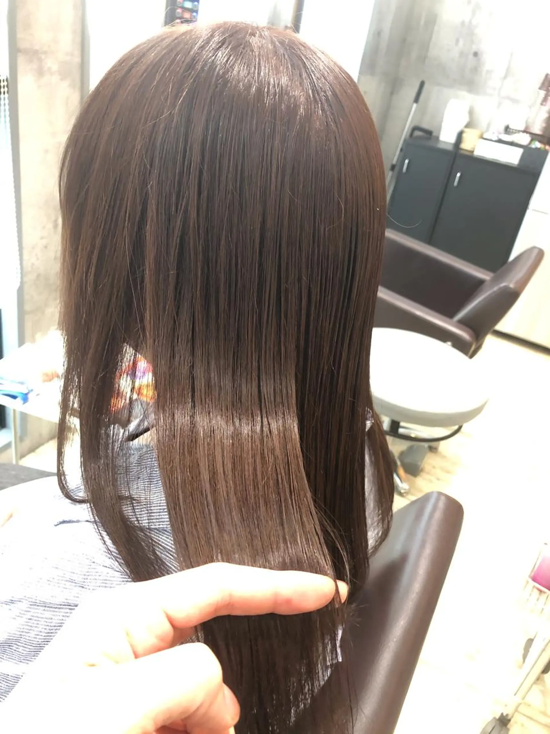 ロング カラー パーマ ヘアアレンジ メンズ キッズ ネイル マツエク・マツパ トリートメント EnBlesS西宮 マンツーマン神道有基のヘアスタイル