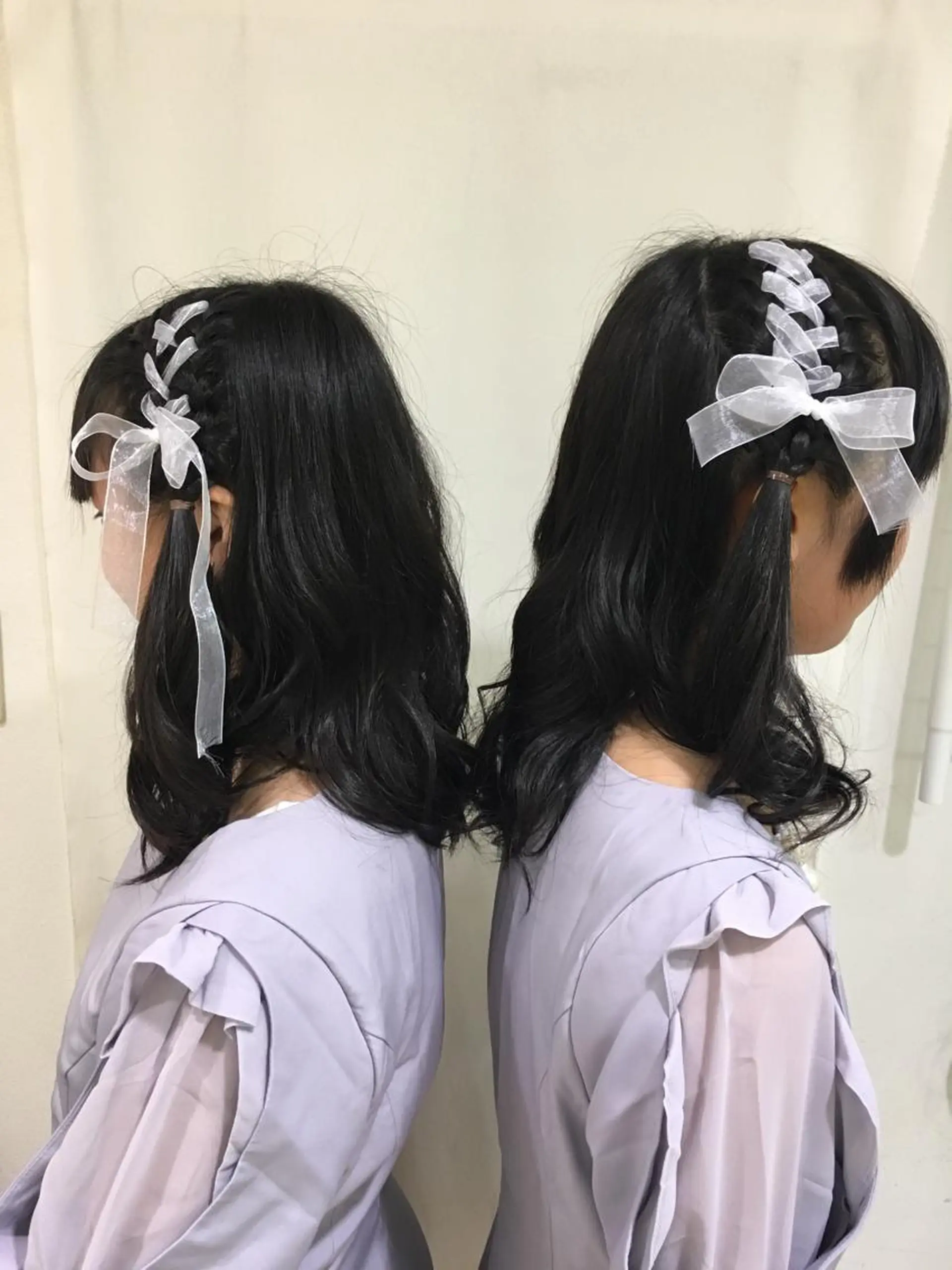 セミロング カラー ヘアアレンジ きむえり/髪質改善 /うねり広がり改善のヘアスタイル