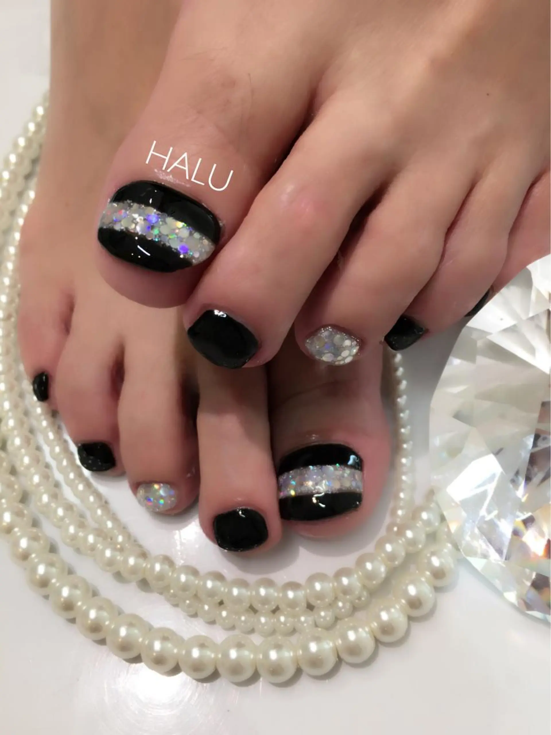 ネイル アートネイル ホログラムネイル キラキラネイル ワンカラーネイル シンプルネイル HALU ハルのネイルデザイン
