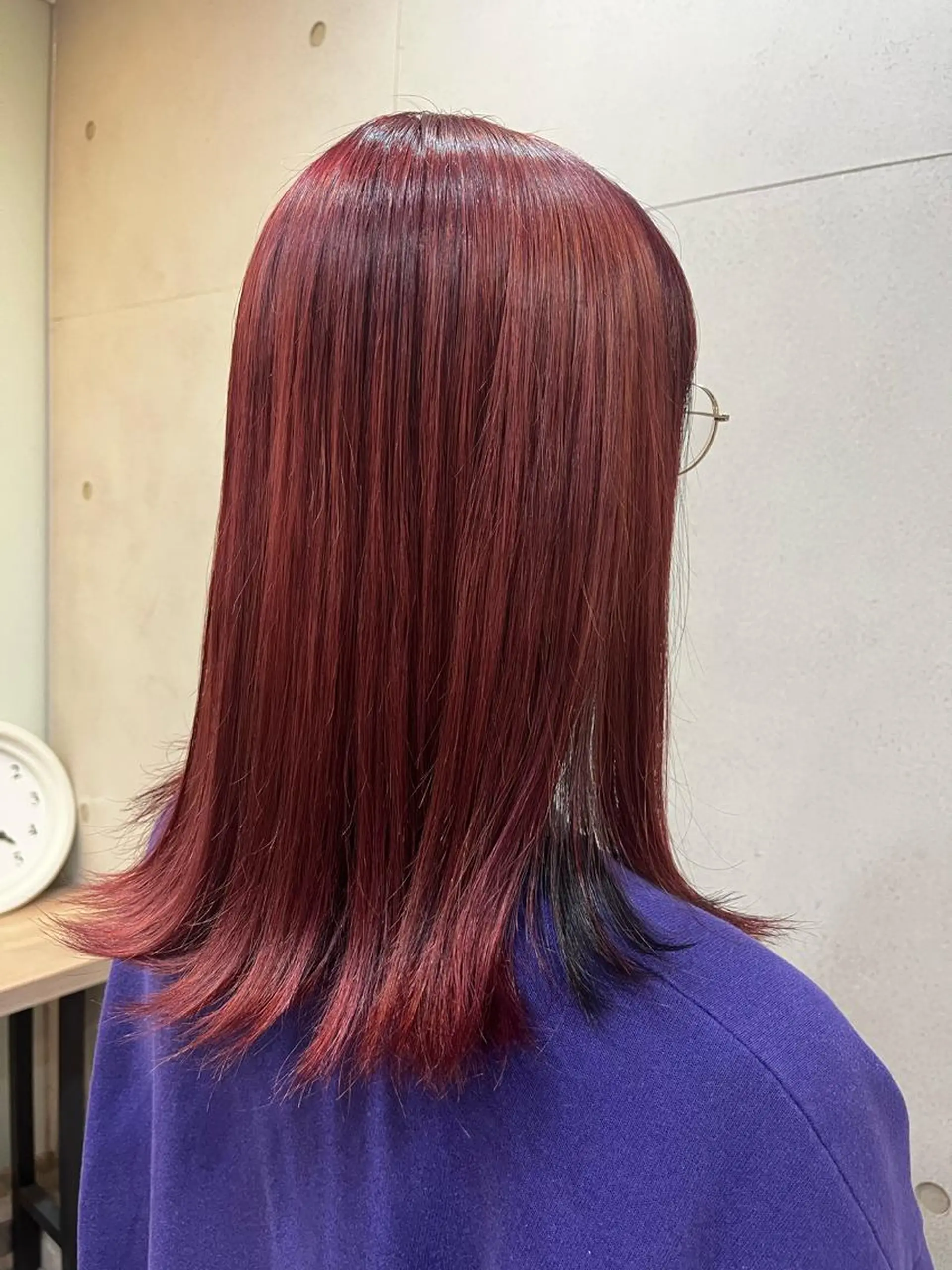 ミディアム おせ ちさとのヘアスタイル