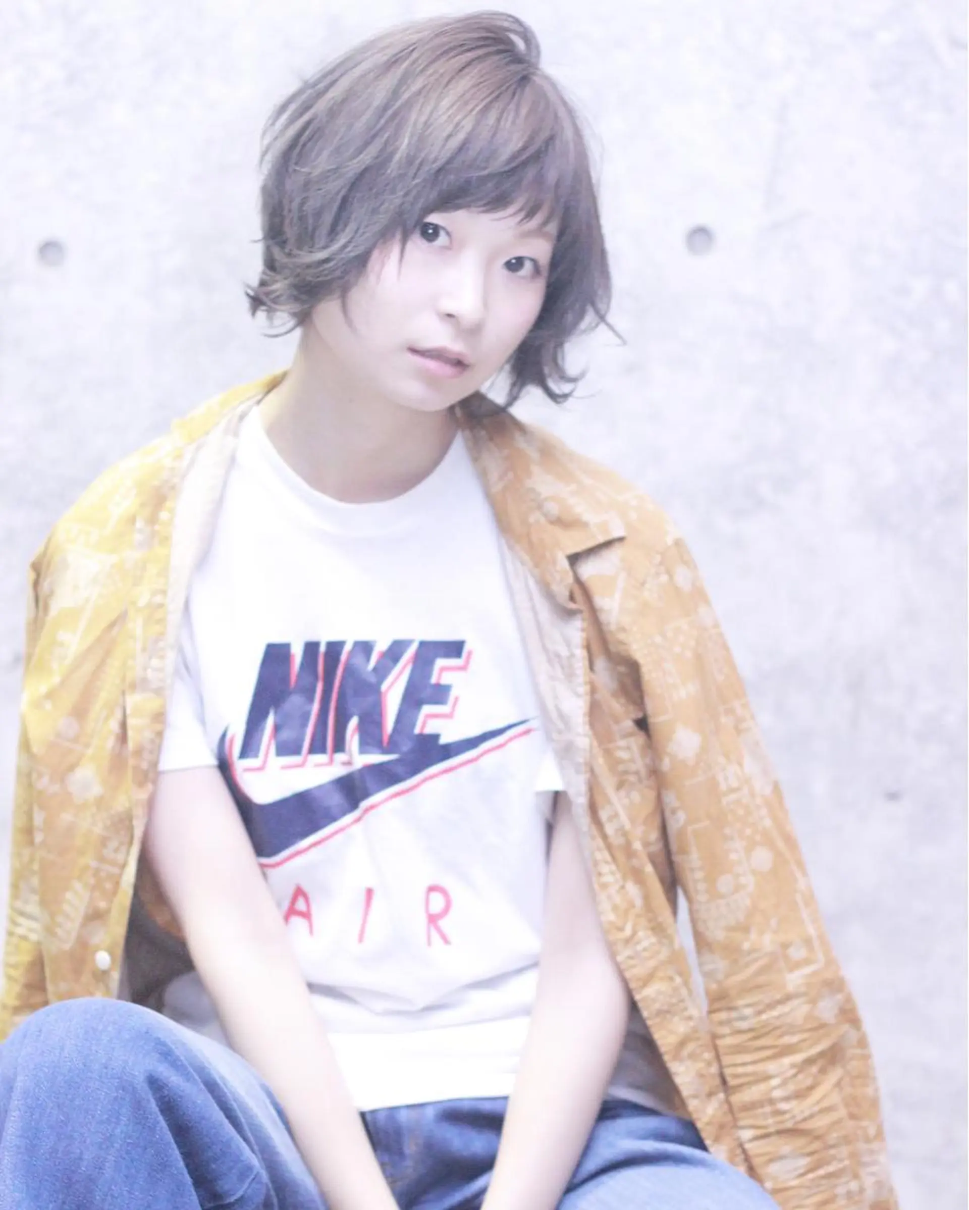 ショート カラー グレージュ ショートヘア cachecache所属・及川 光のヘアスタイル