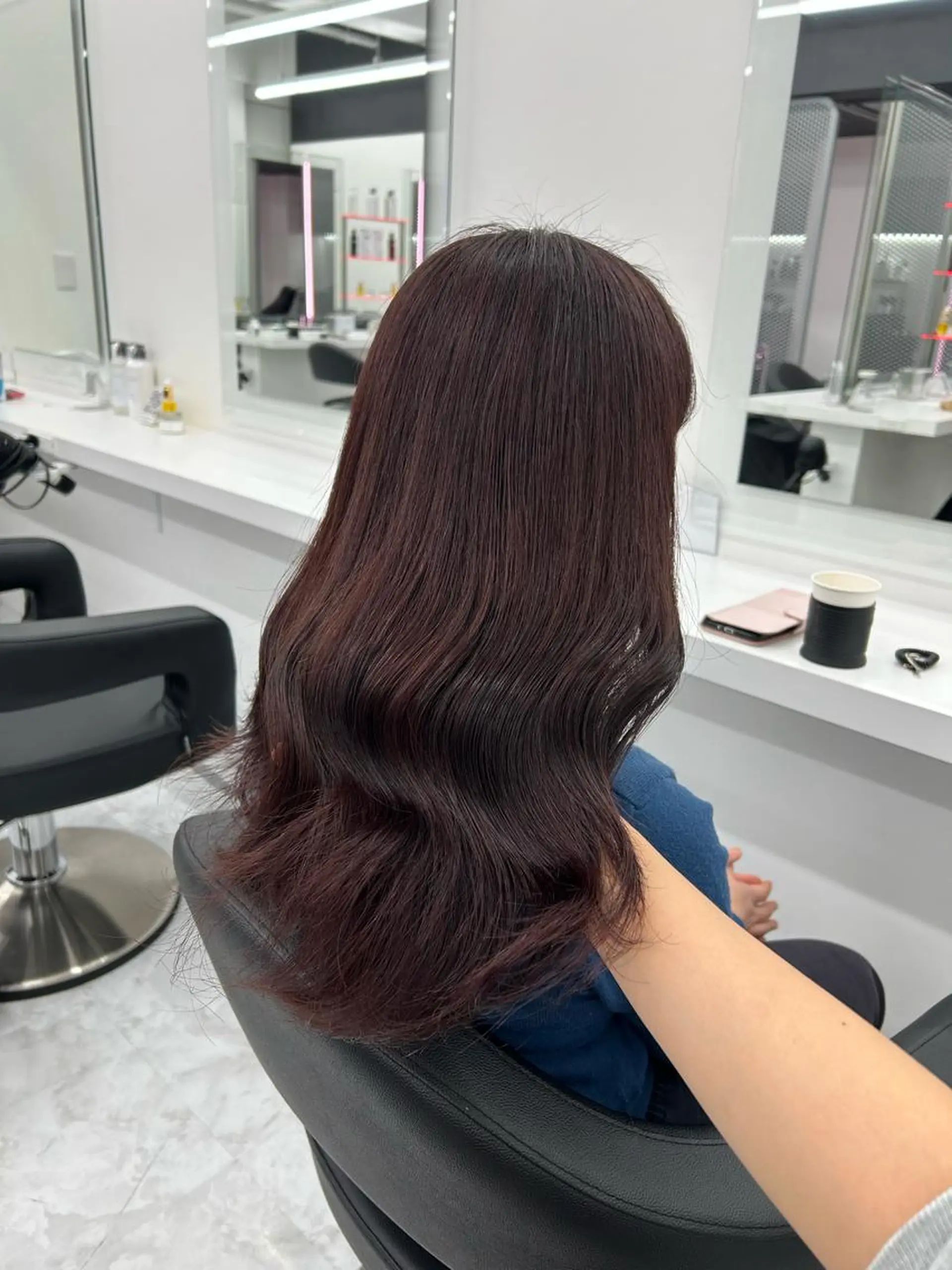 セミロング カラー ヘアアレンジ ヘアカラー トリートメント GOTODAY shair salon 横浜mare店所属・mai🍑暖色カラー /レイヤー💖のヘアスタイル