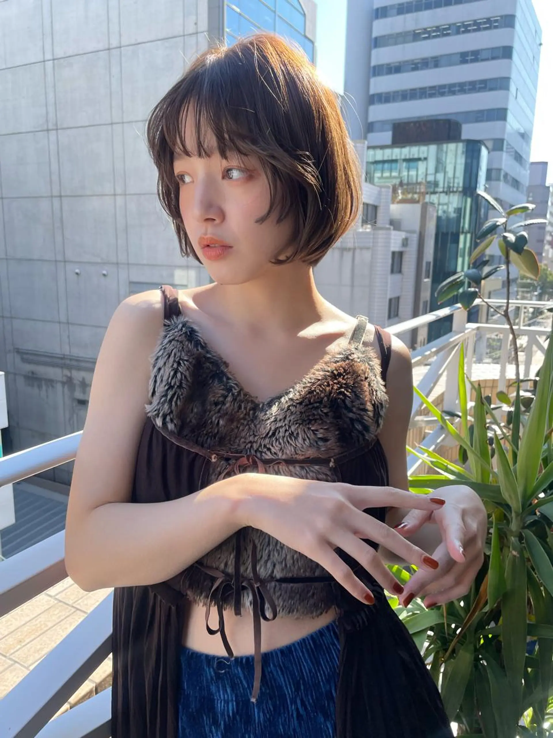 ショート カラー カット ヘアカラー トリートメント ショート/ボブ/ 心斎橋/宮脇美奈のヘアスタイル