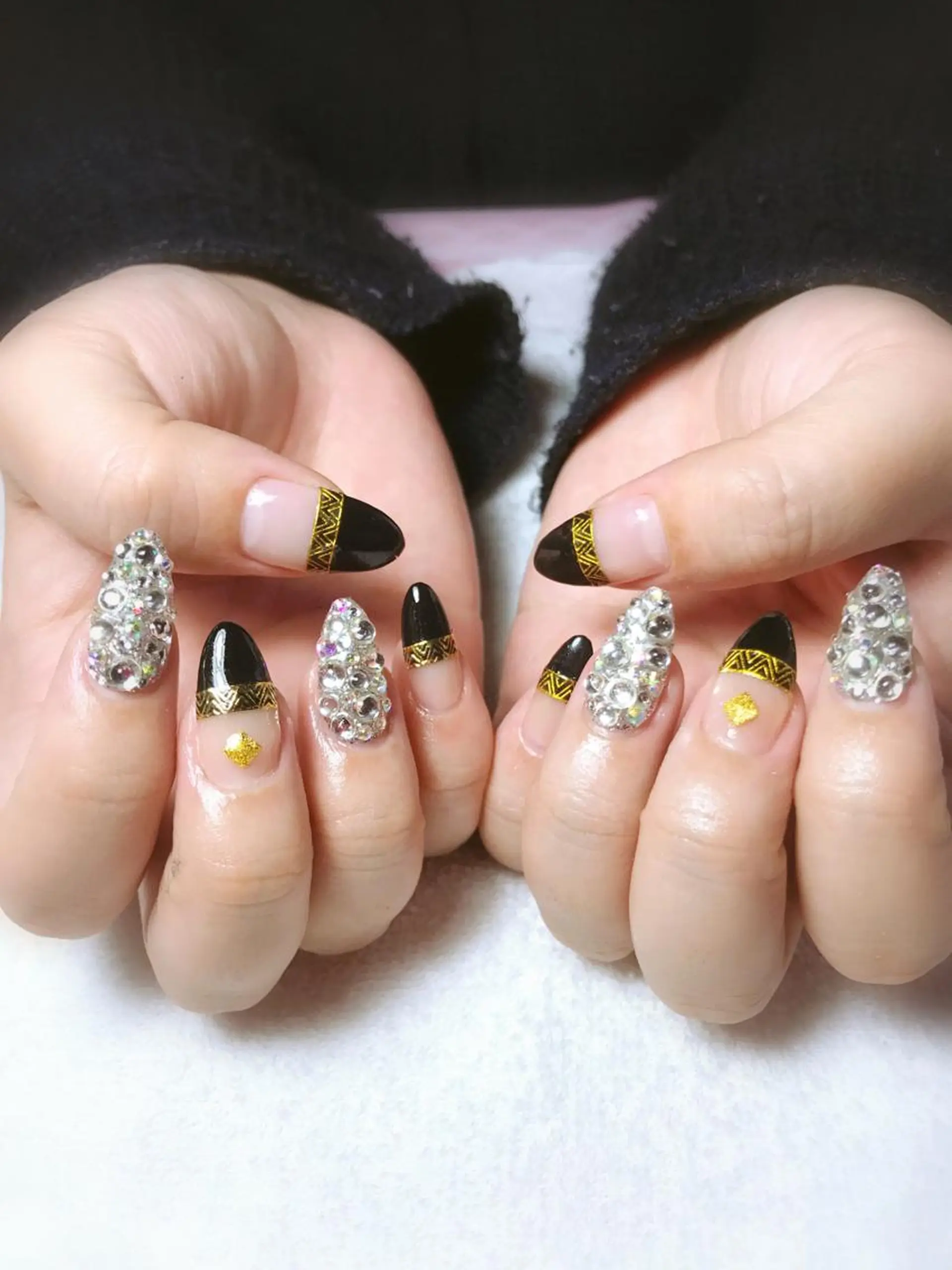 ネイル スカルプネイル ストーンネイル Era nailのネイルデザイン