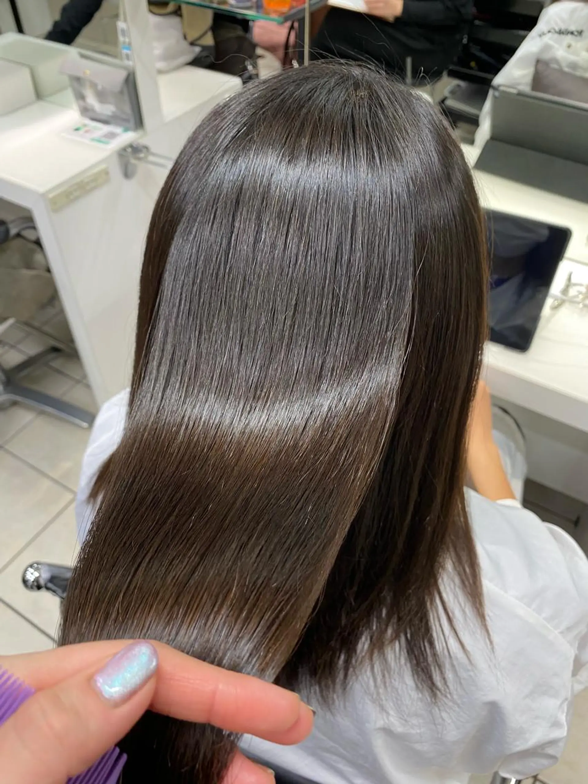 ミディアム パーマ 髪質改善 縮毛矯正 TONI&GUY   EBISU所属・星野 菜月のヘアスタイル