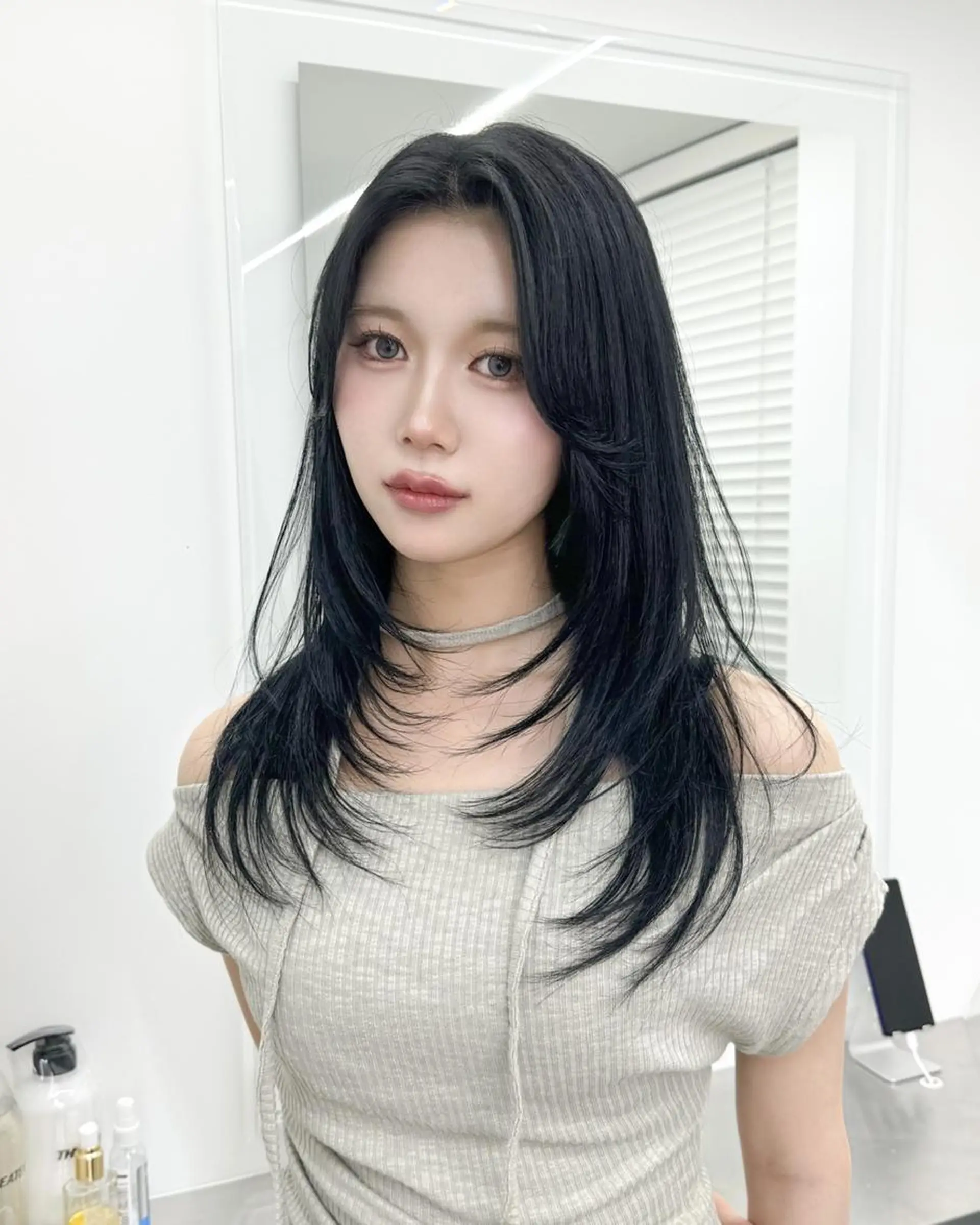 ロング カラー *韓国風ヘア🇰🇷 モデル募集🤍天神のヘアスタイル