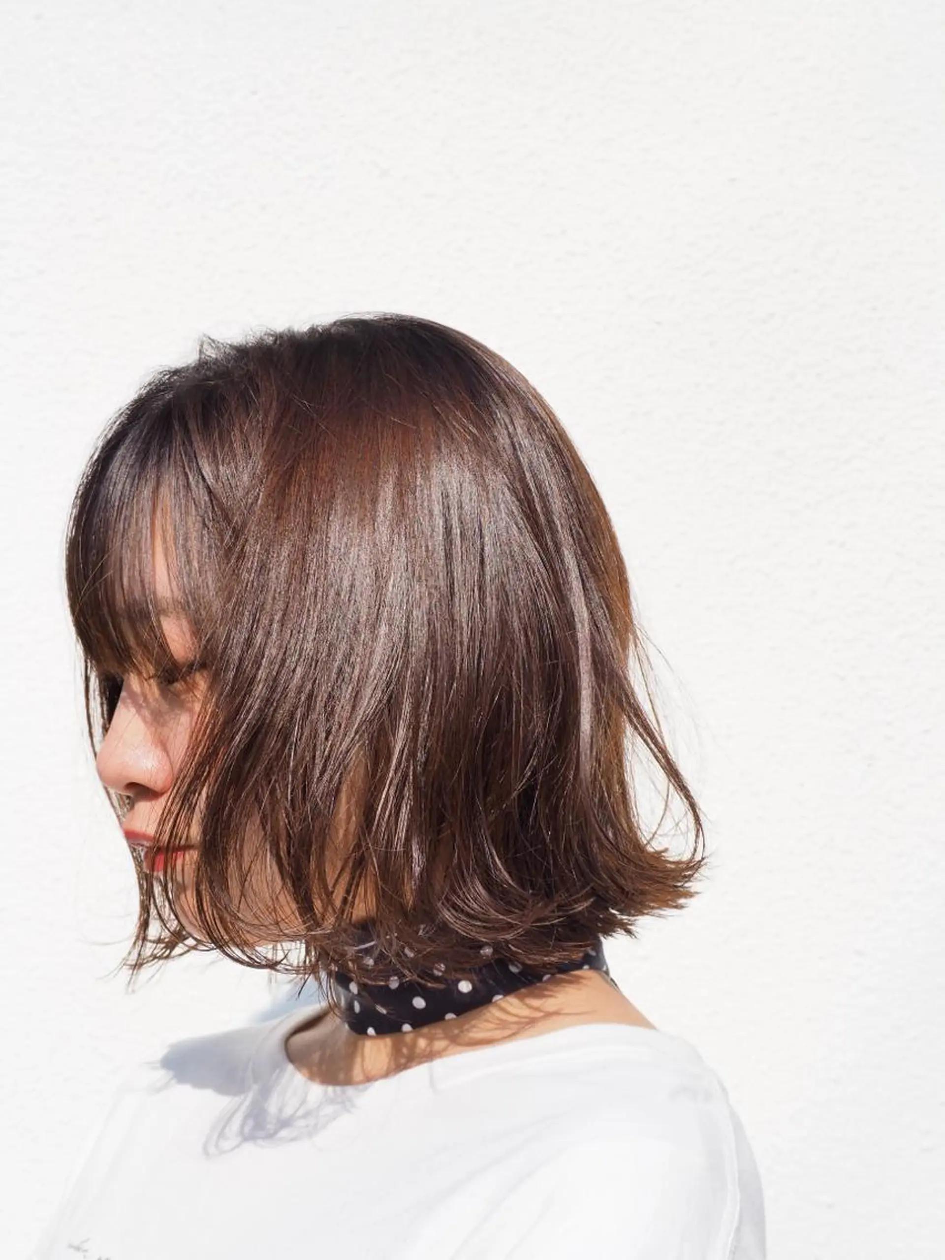 ミディアム カット ナチュラル透明感🌱 小山美樹子のヘアスタイル