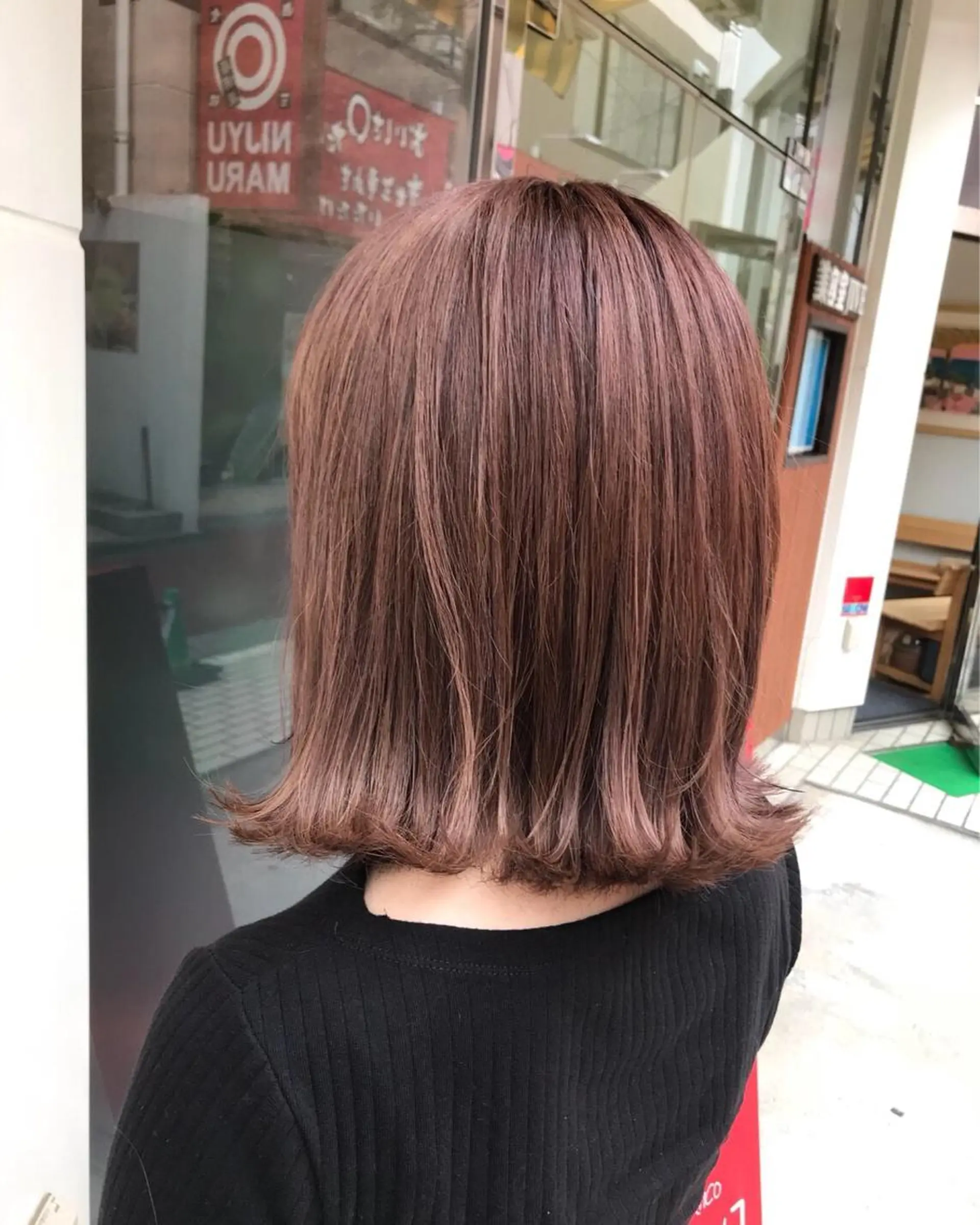 ミディアム カラー ピンクカラー パープルカラー Blanco Color&Careのヘアスタイル